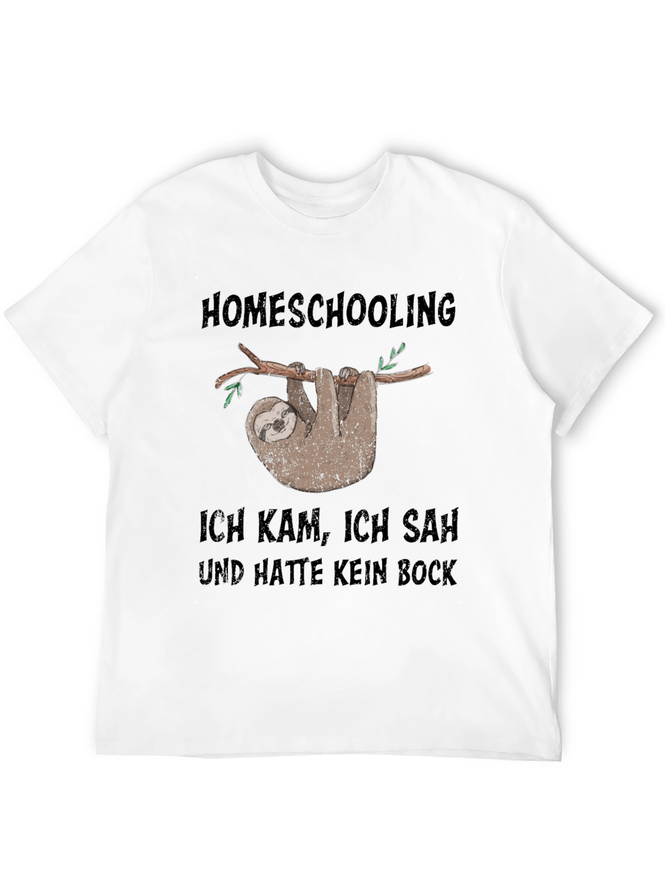 Homeschooling Sloth T-Shirt - Funny & Relatable!