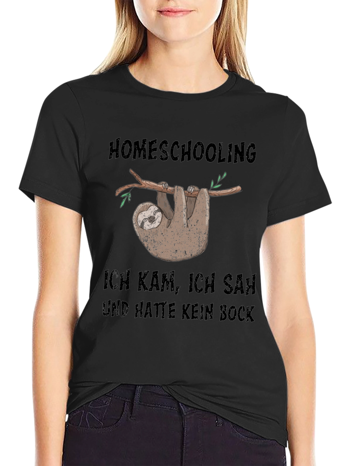 Homeschooling Sloth T-Shirt - Funny & Relatable!