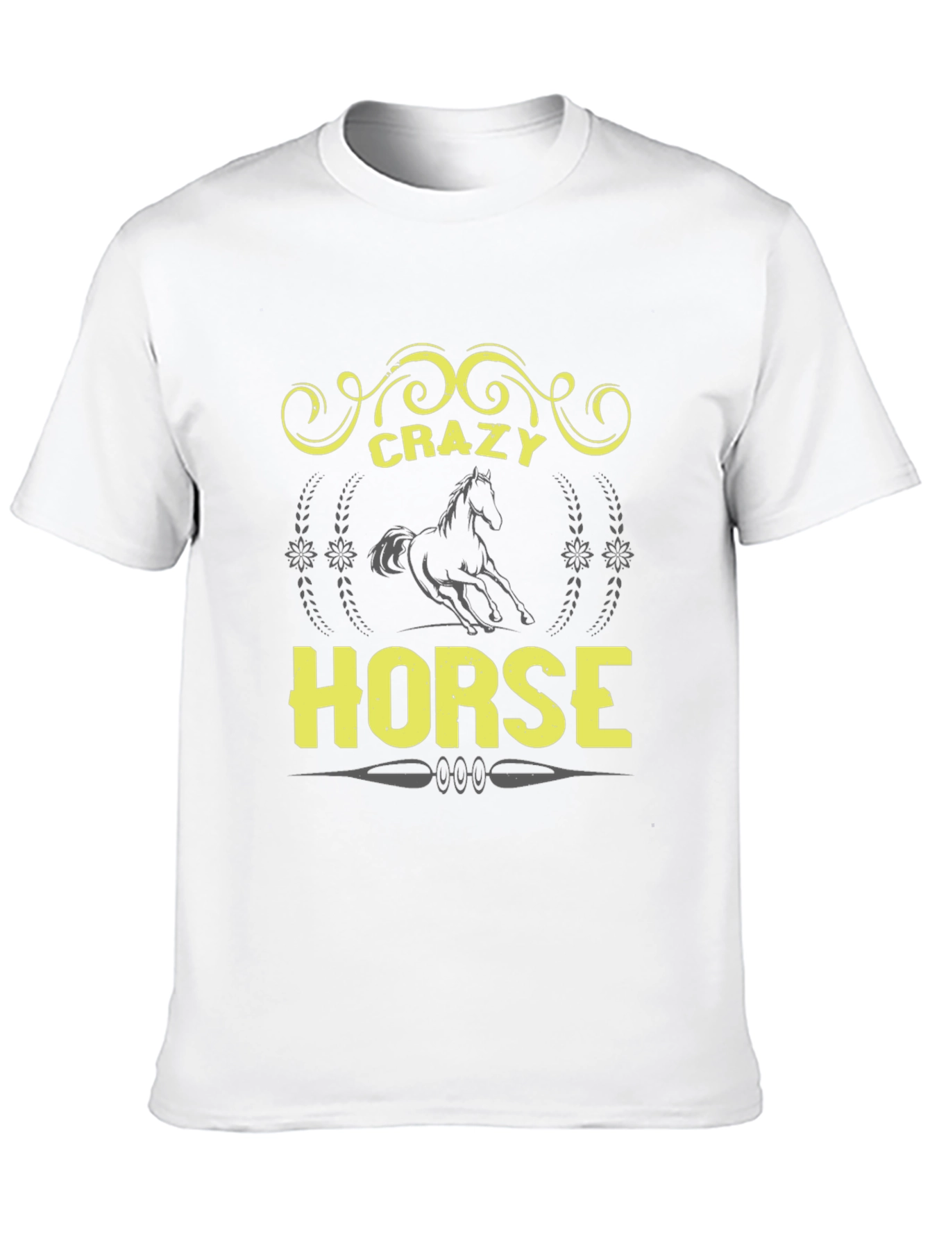 Crazy Horse Graphic Tee - Black Unisex T-Shirt