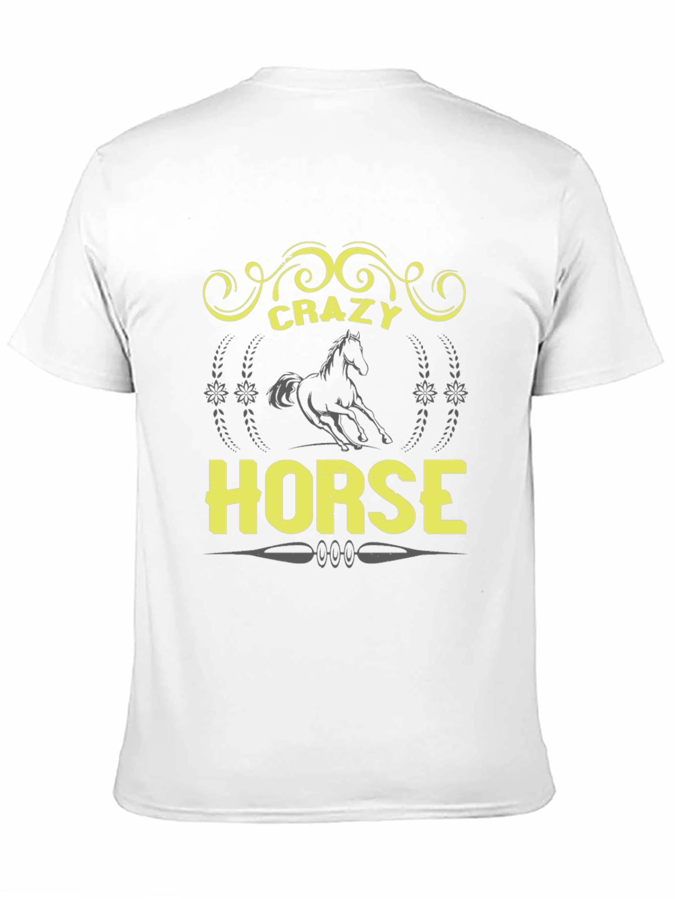 Crazy Horse Graphic Tee - Black Unisex T-Shirt