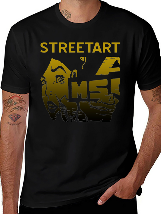 Street Art Graphic T-Shirt - MSI Design - Black