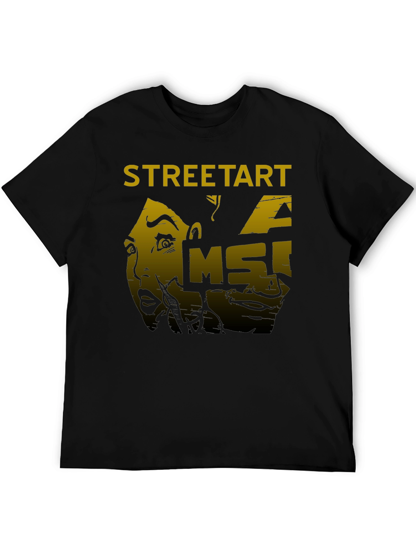 Street Art Graphic T-Shirt - MSI Design - Black