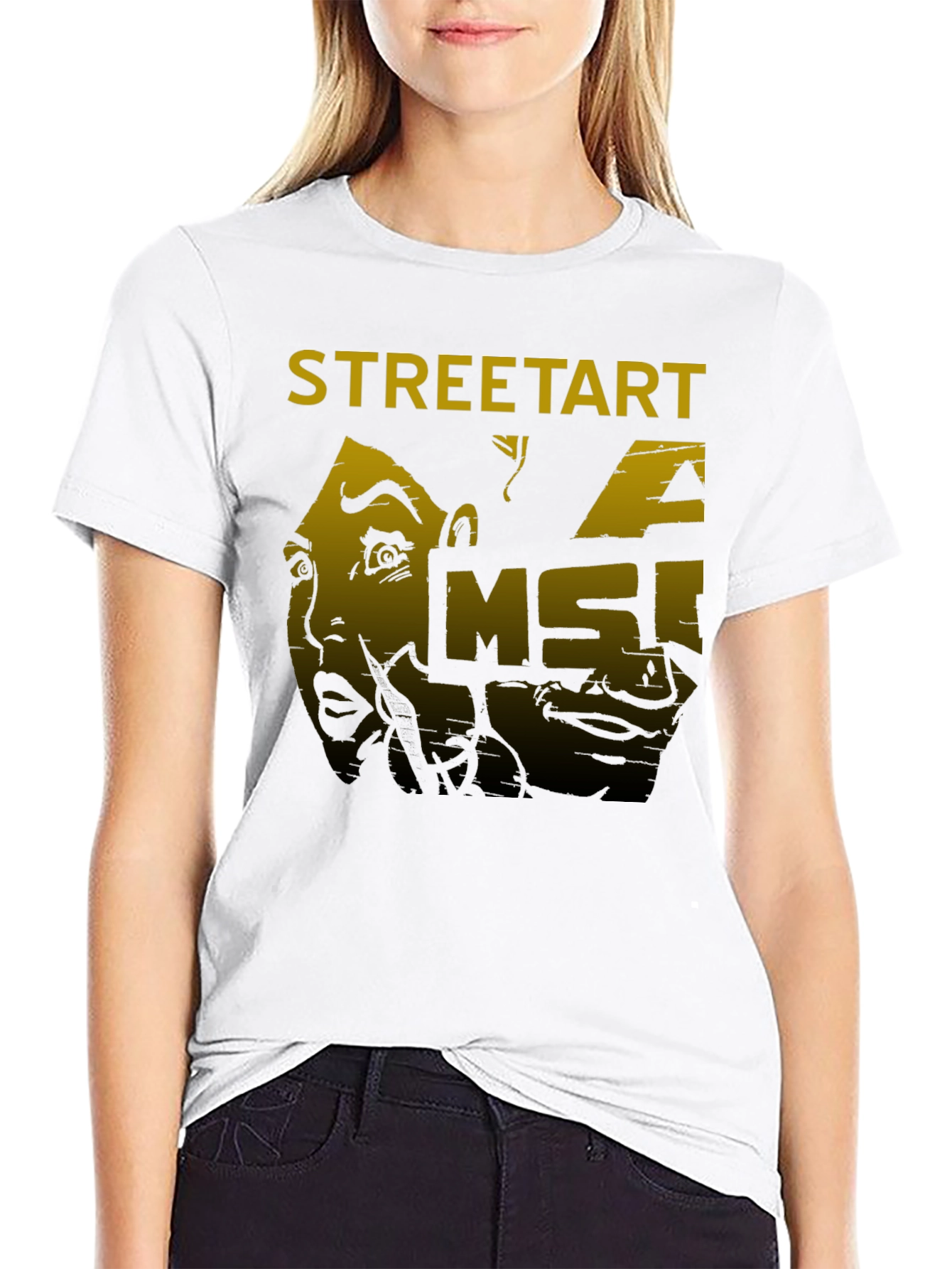 Street Art Graphic T-Shirt - MSI Design - Black
