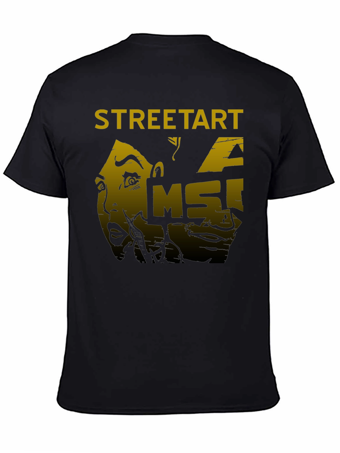 Street Art Graphic T-Shirt - MSI Design - Black