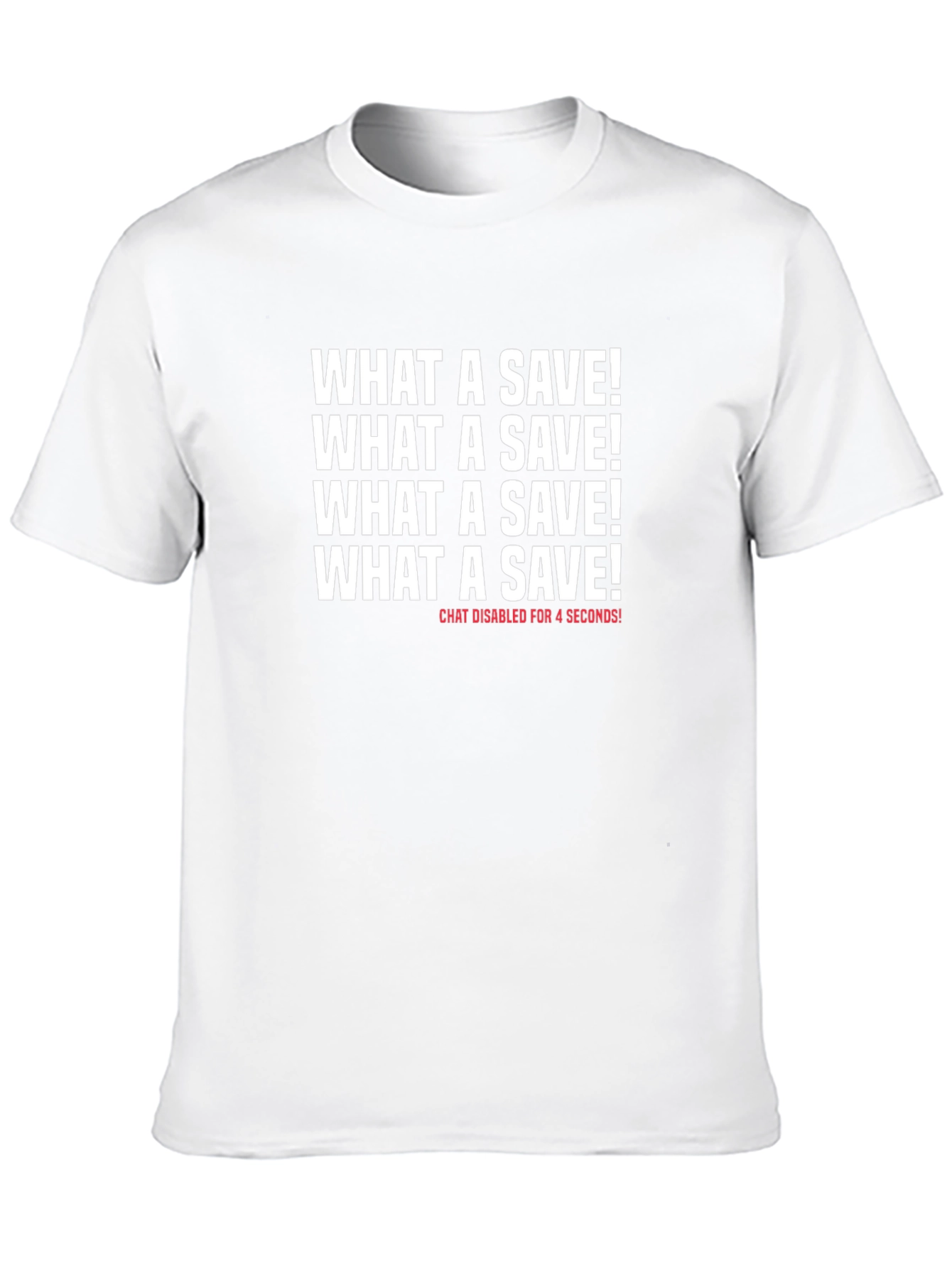 What a Save! Novelty Graphic T-Shirt