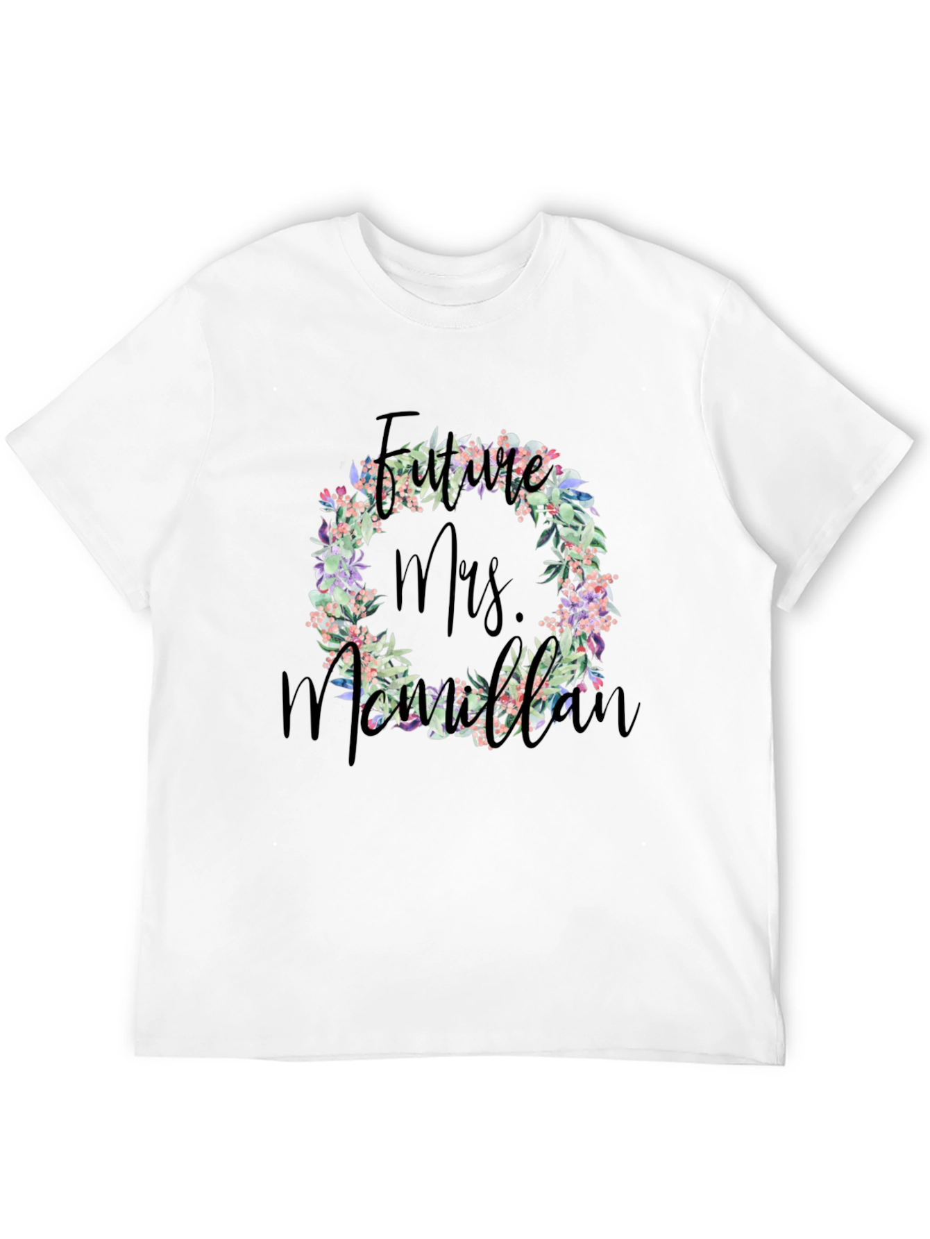 Future Mrs. Floral Wreath T-Shirt
