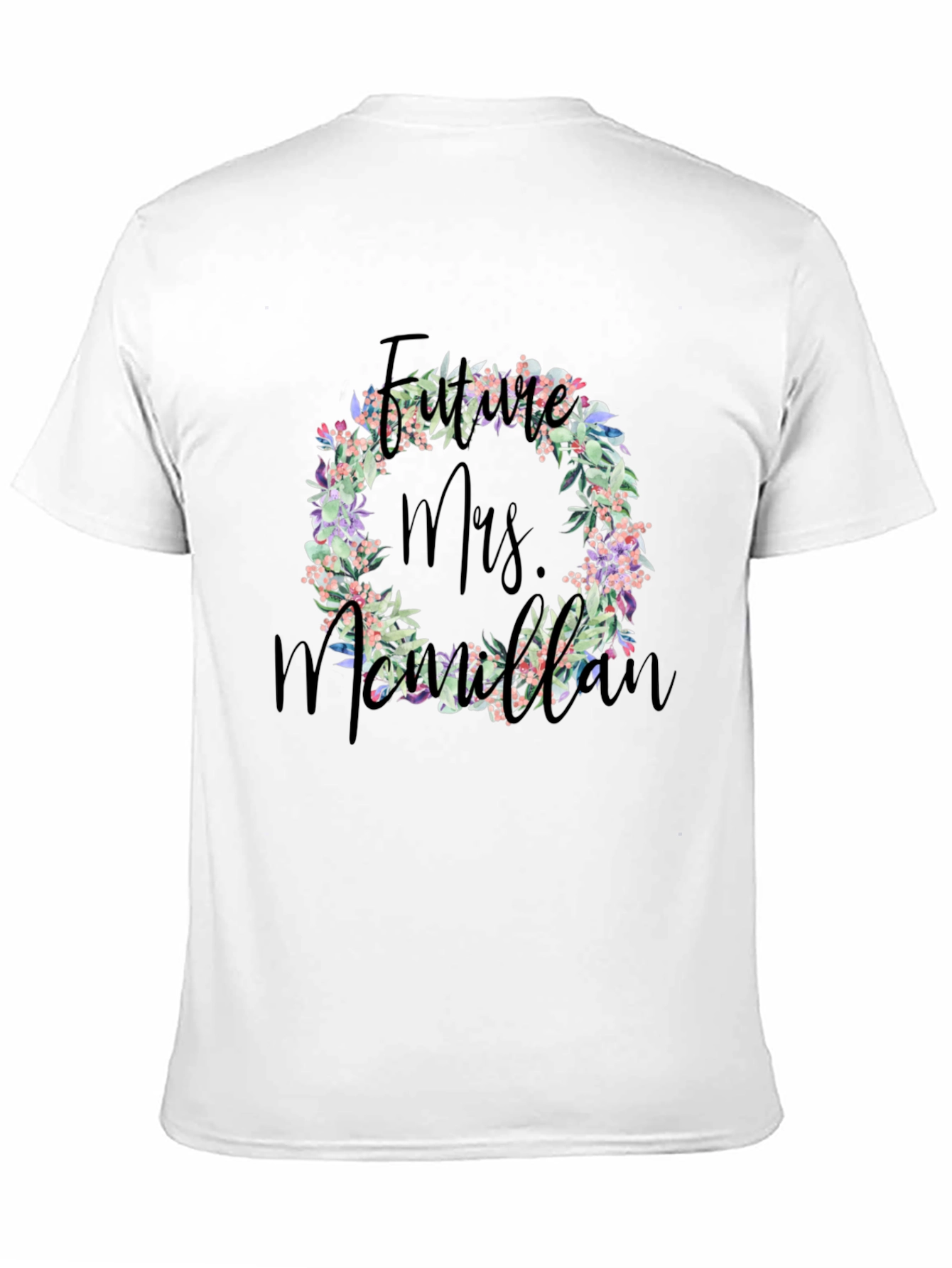 Future Mrs. Floral Wreath T-Shirt