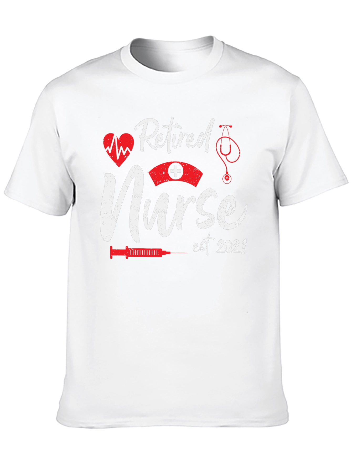 Retired Nurse Est 2021 Black T-Shirt