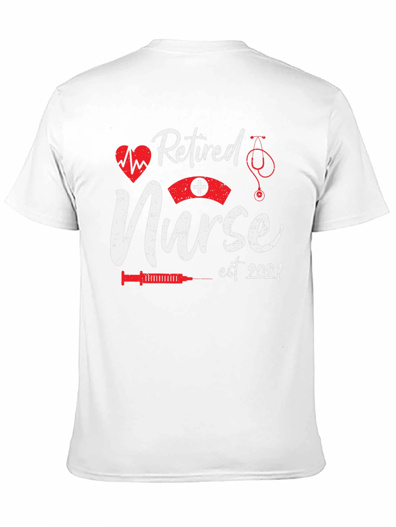Retired Nurse Est 2021 Black T-Shirt