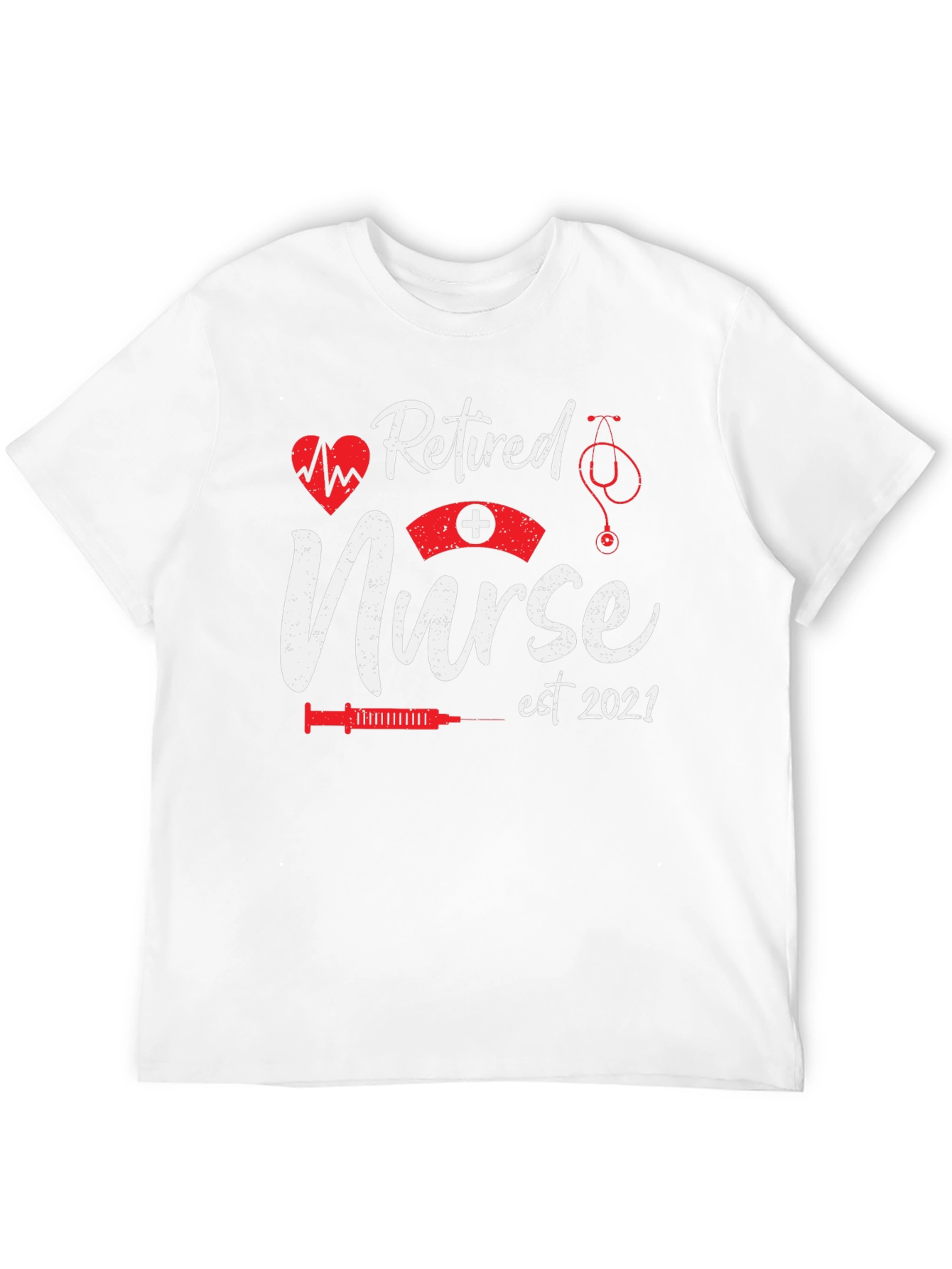 Retired Nurse Est 2021 Black T-Shirt