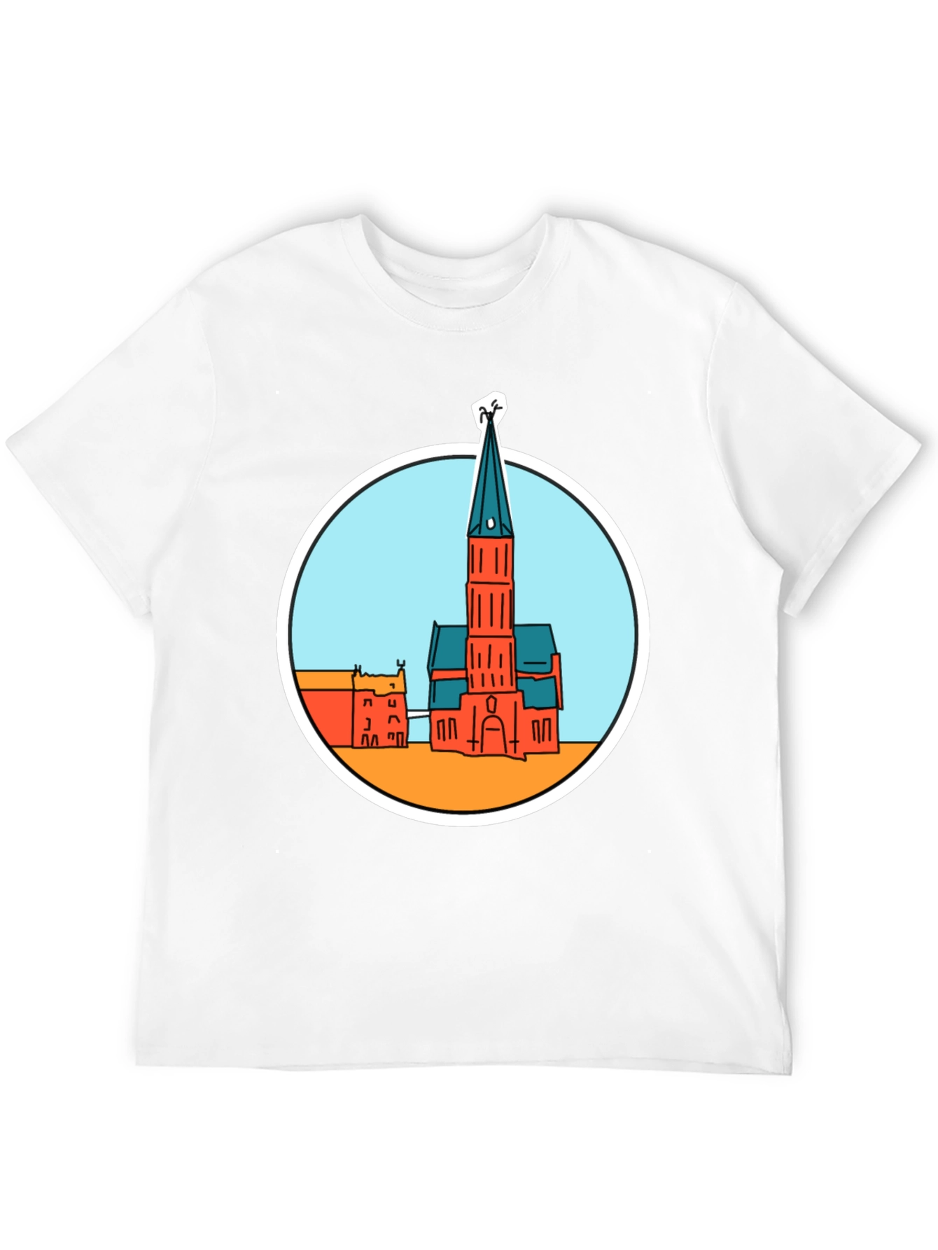Church Graphic T-Shirt - Soft Cotton Blend