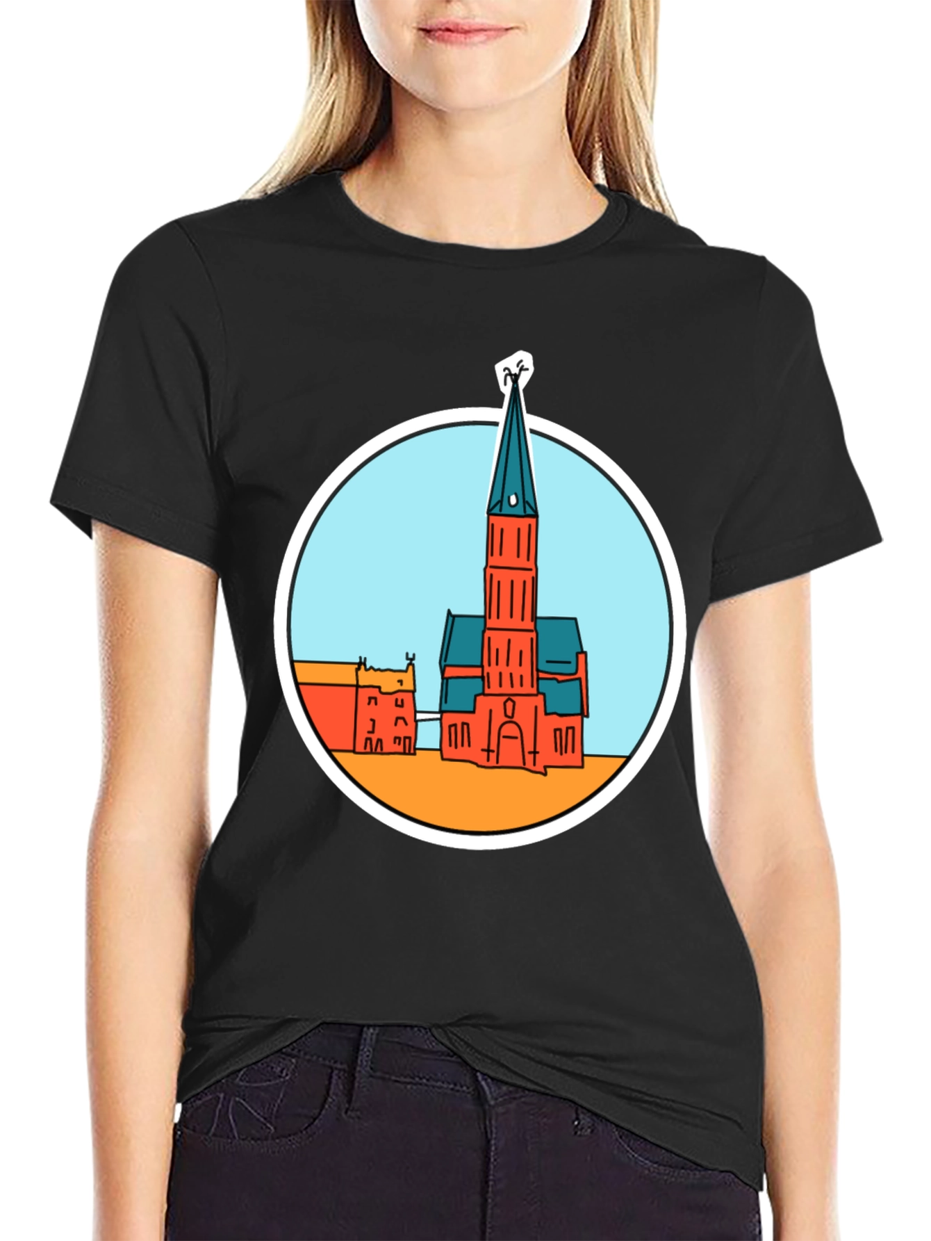 Church Graphic T-Shirt - Soft Cotton Blend