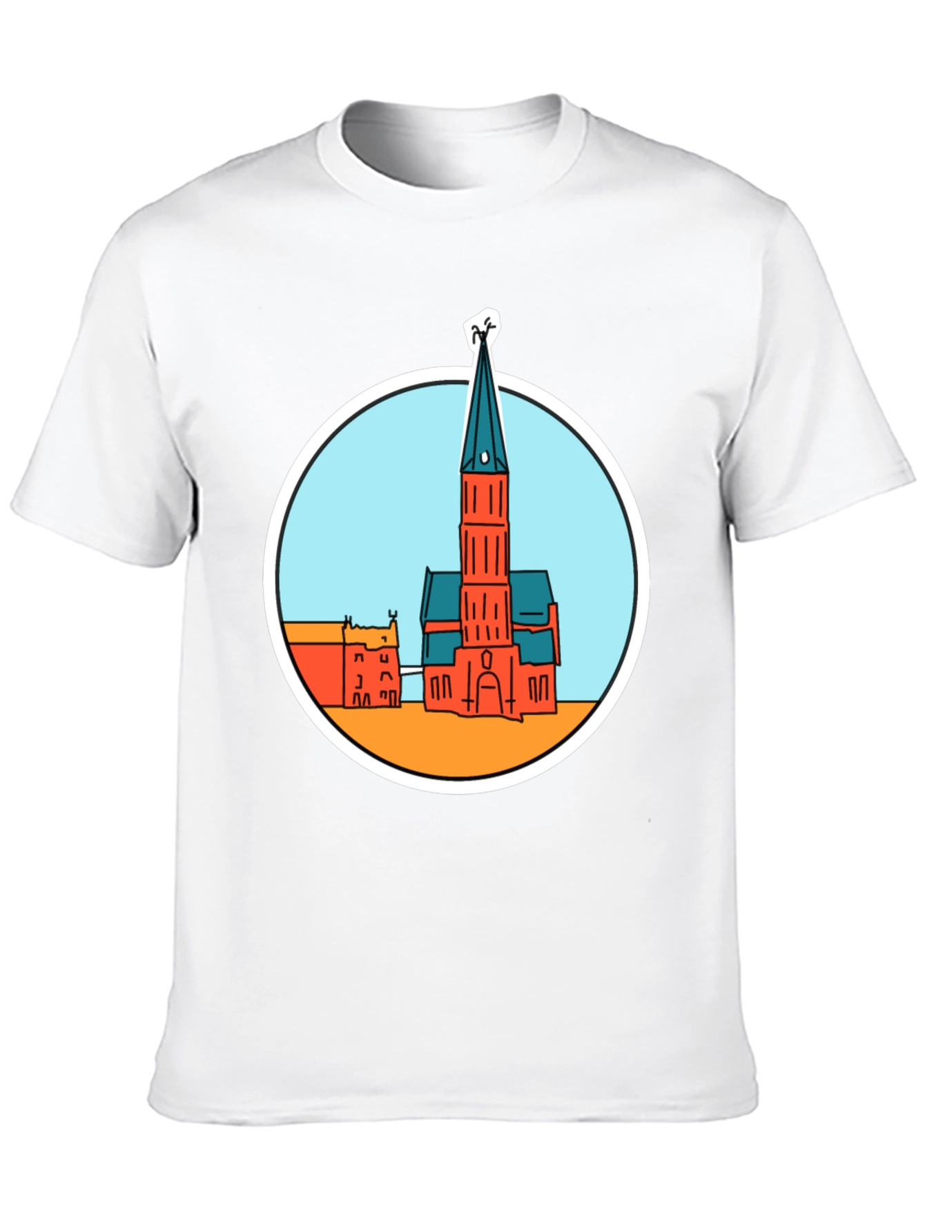 Church Graphic T-Shirt - Soft Cotton Blend