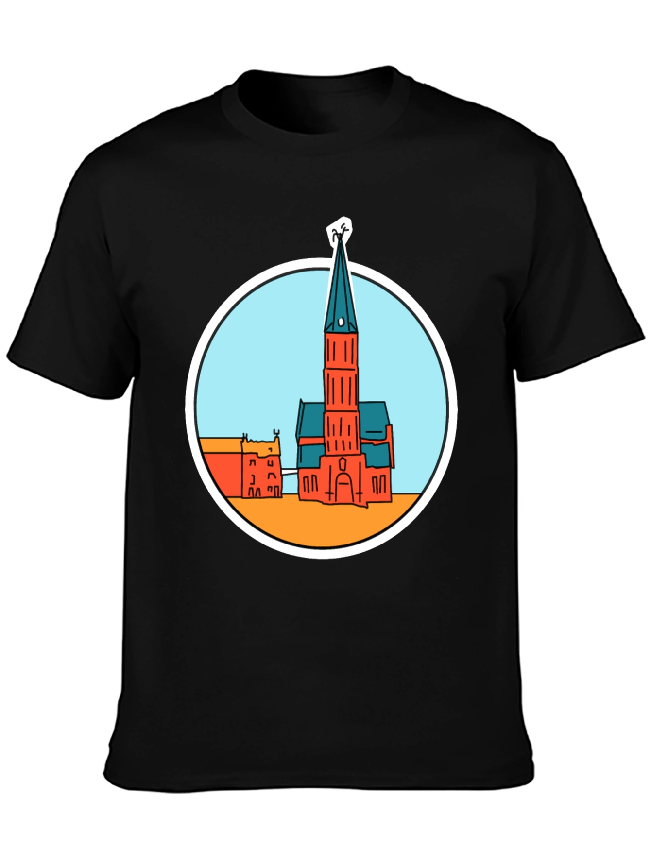 Church Graphic T-Shirt - Soft Cotton Blend