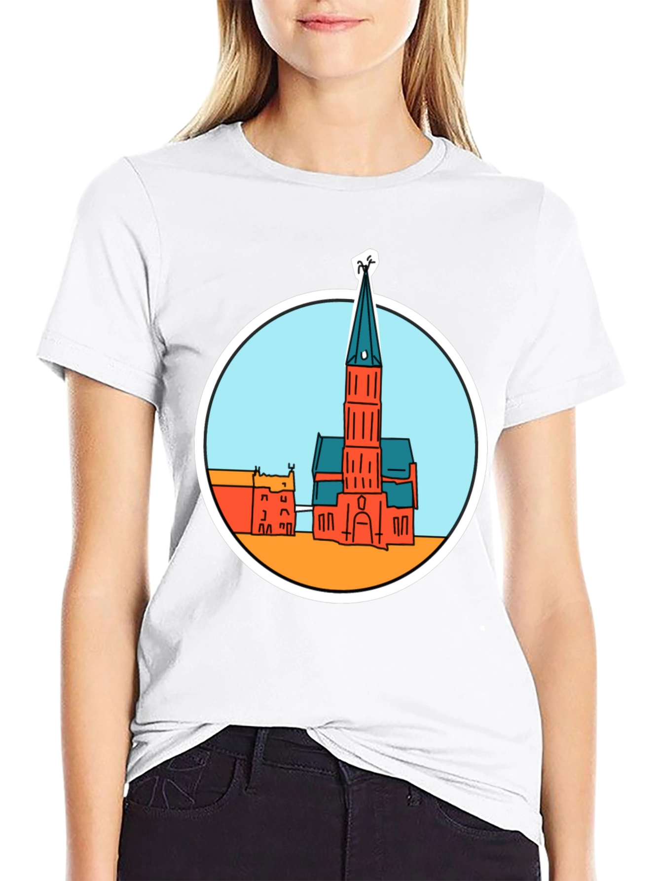 Church Graphic T-Shirt - Soft Cotton Blend