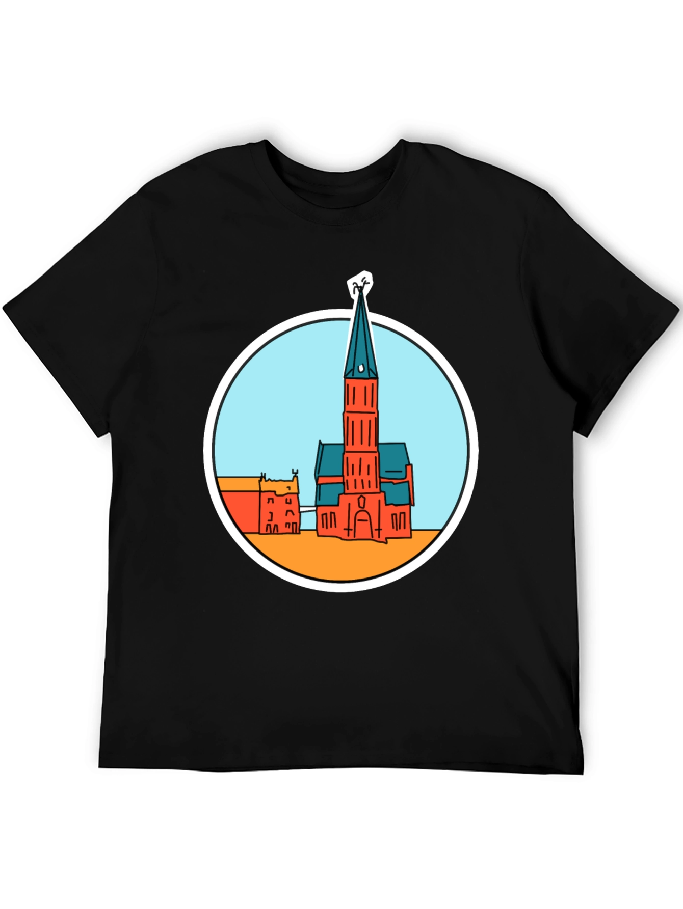 Church Graphic T-Shirt - Soft Cotton Blend