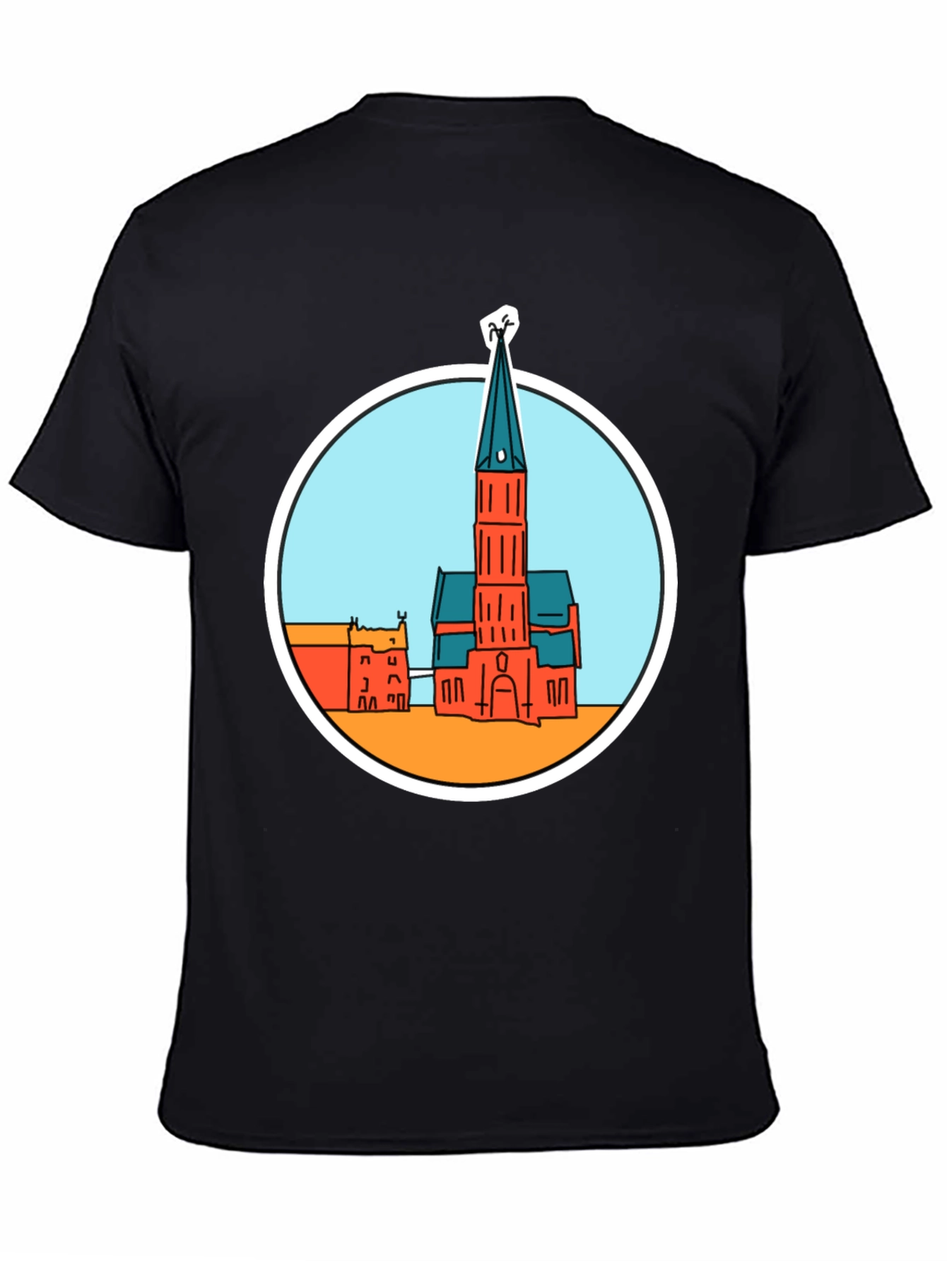 Church Graphic T-Shirt - Soft Cotton Blend