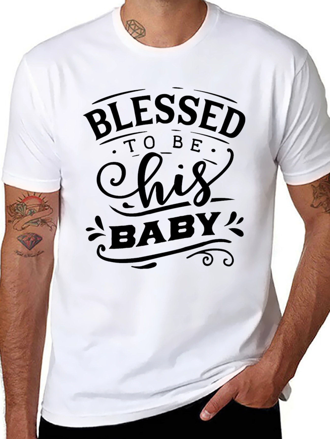Blessed To Be His Baby Graphic Tee