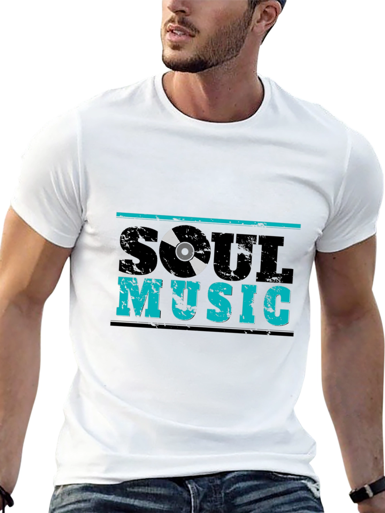 Soul Music T-Shirt - Black Graphic Tee
