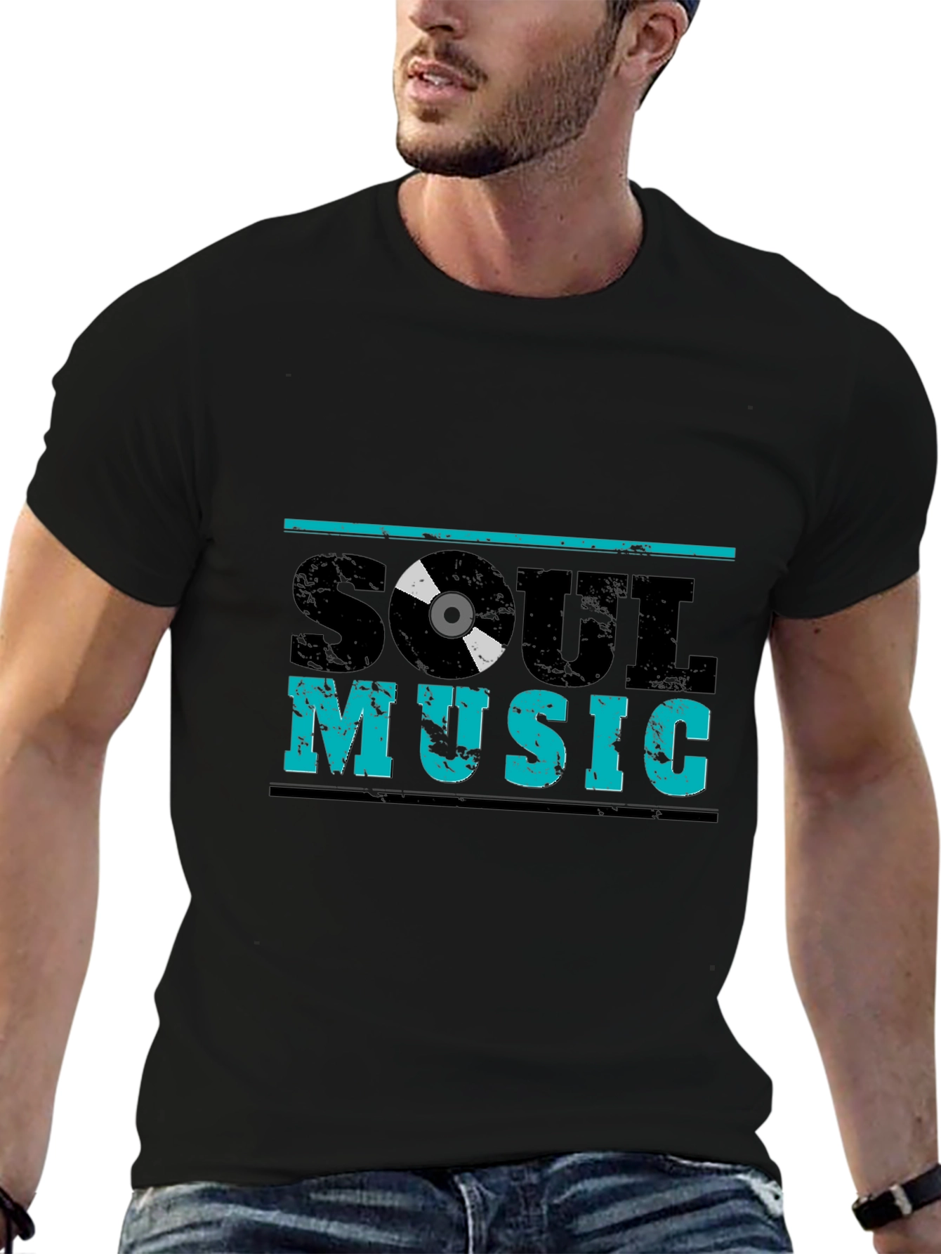 Soul Music T-Shirt - Black Graphic Tee