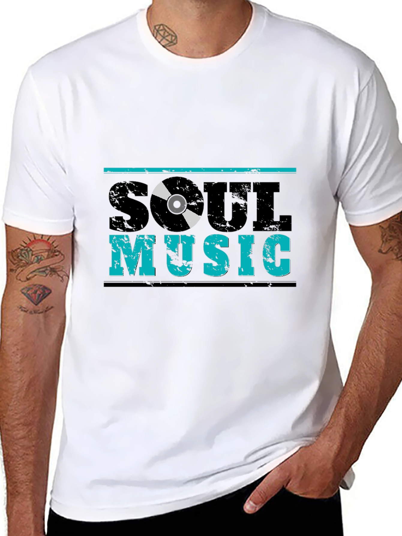 Soul Music T-Shirt - Black Graphic Tee