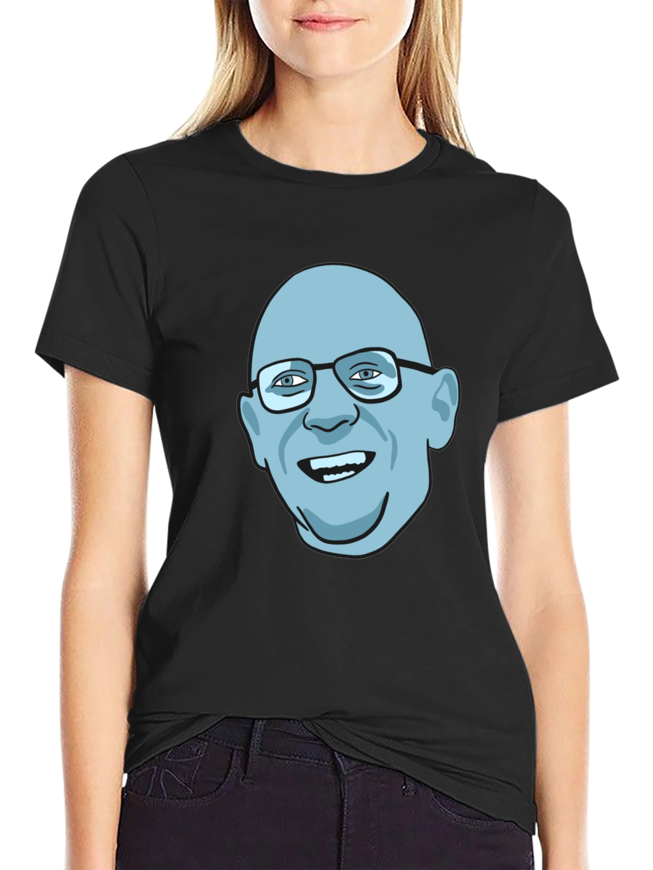 Bald Guy Graphic Tee - Unique Design