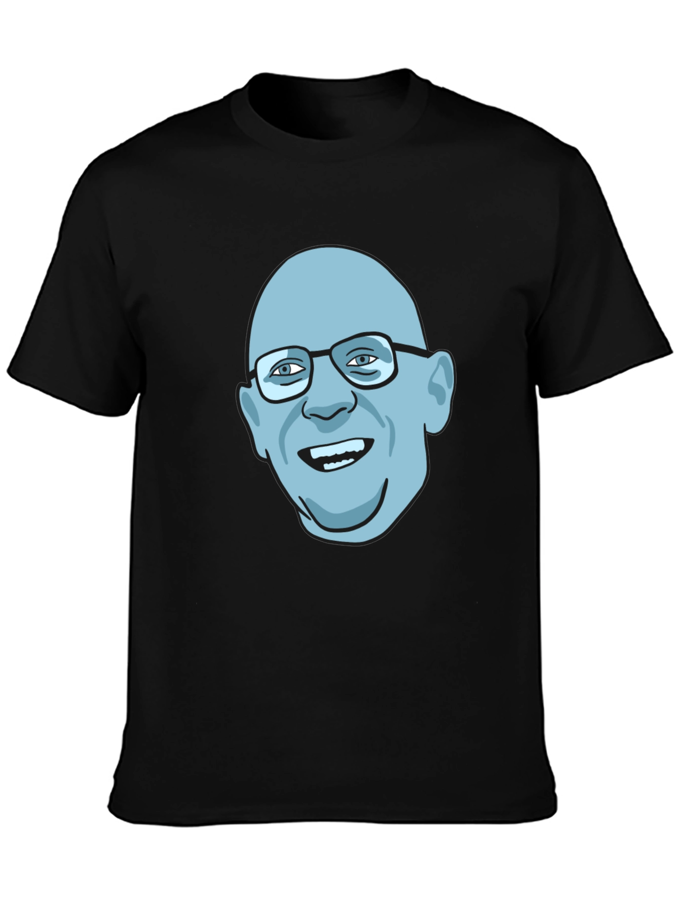 Bald Guy Graphic Tee - Unique Design