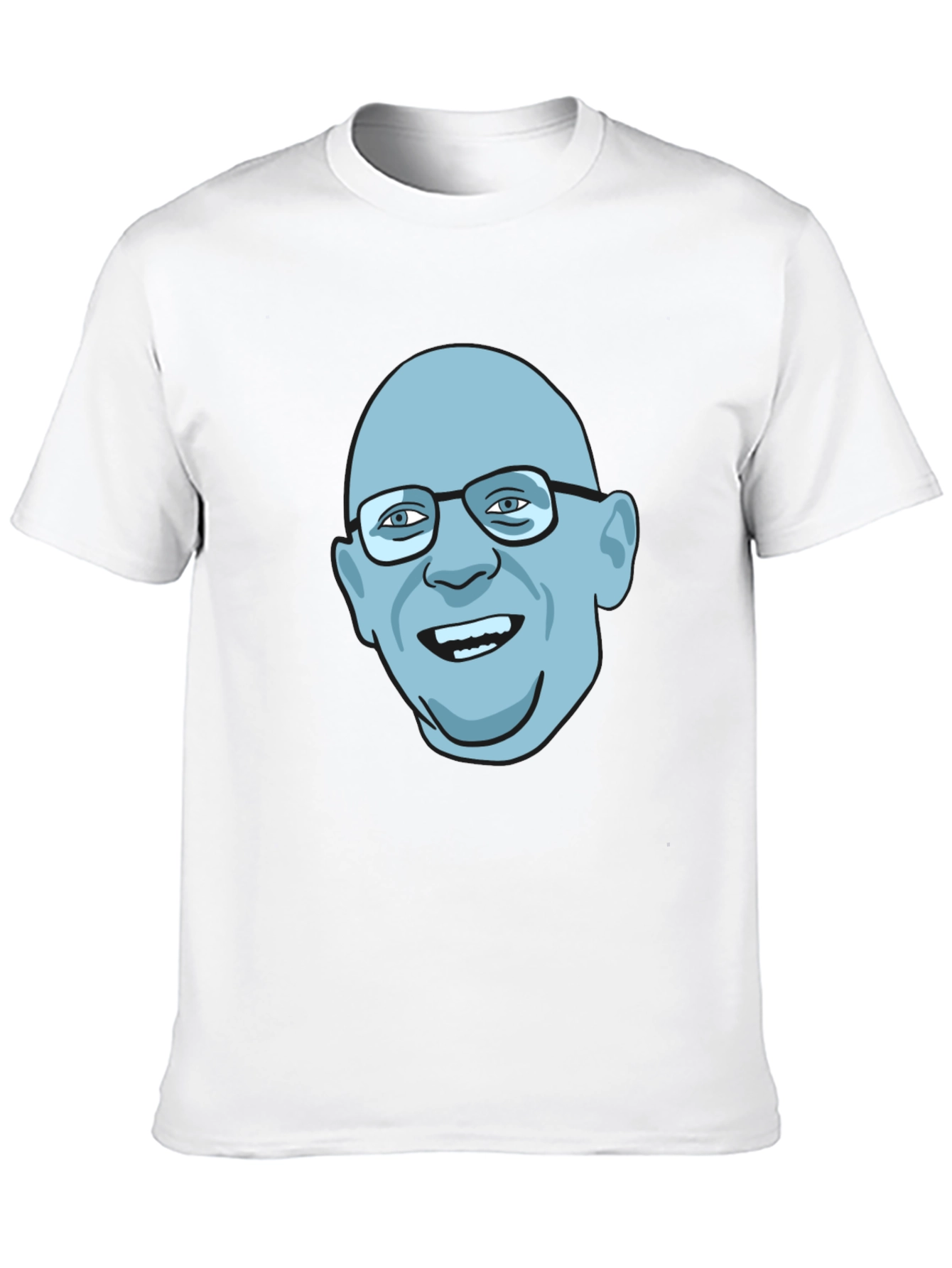 Bald Guy Graphic Tee - Unique Design