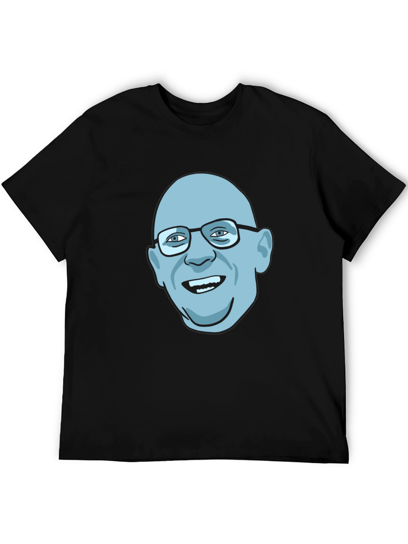 Bald Guy Graphic Tee - Unique Design