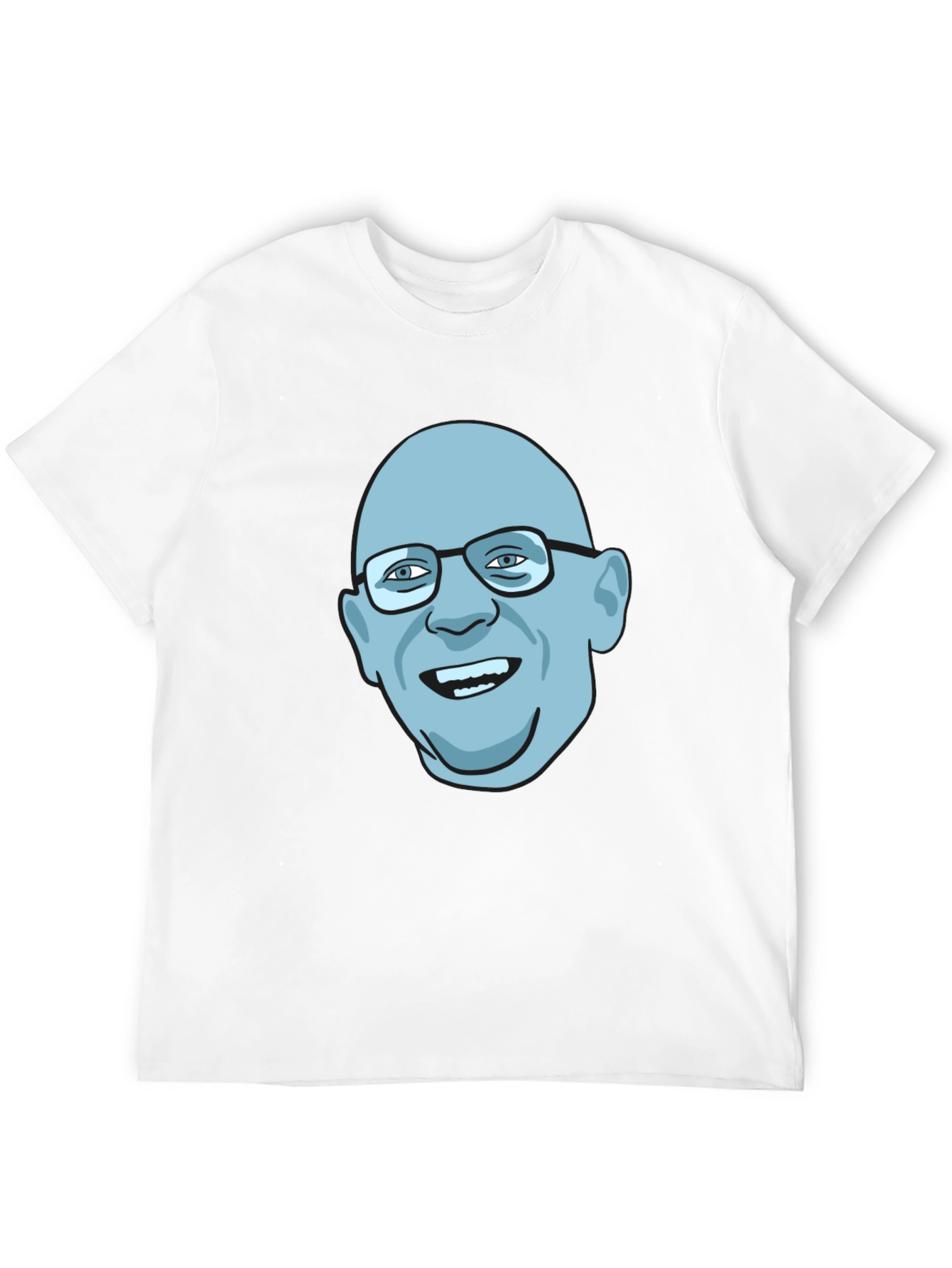 Bald Guy Graphic Tee - Unique Design