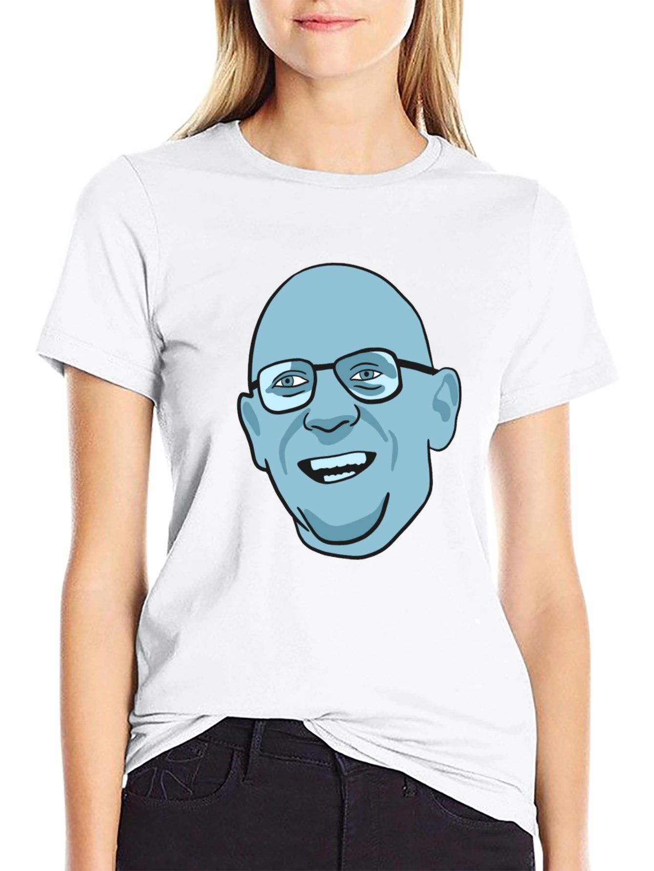 Bald Guy Graphic Tee - Unique Design