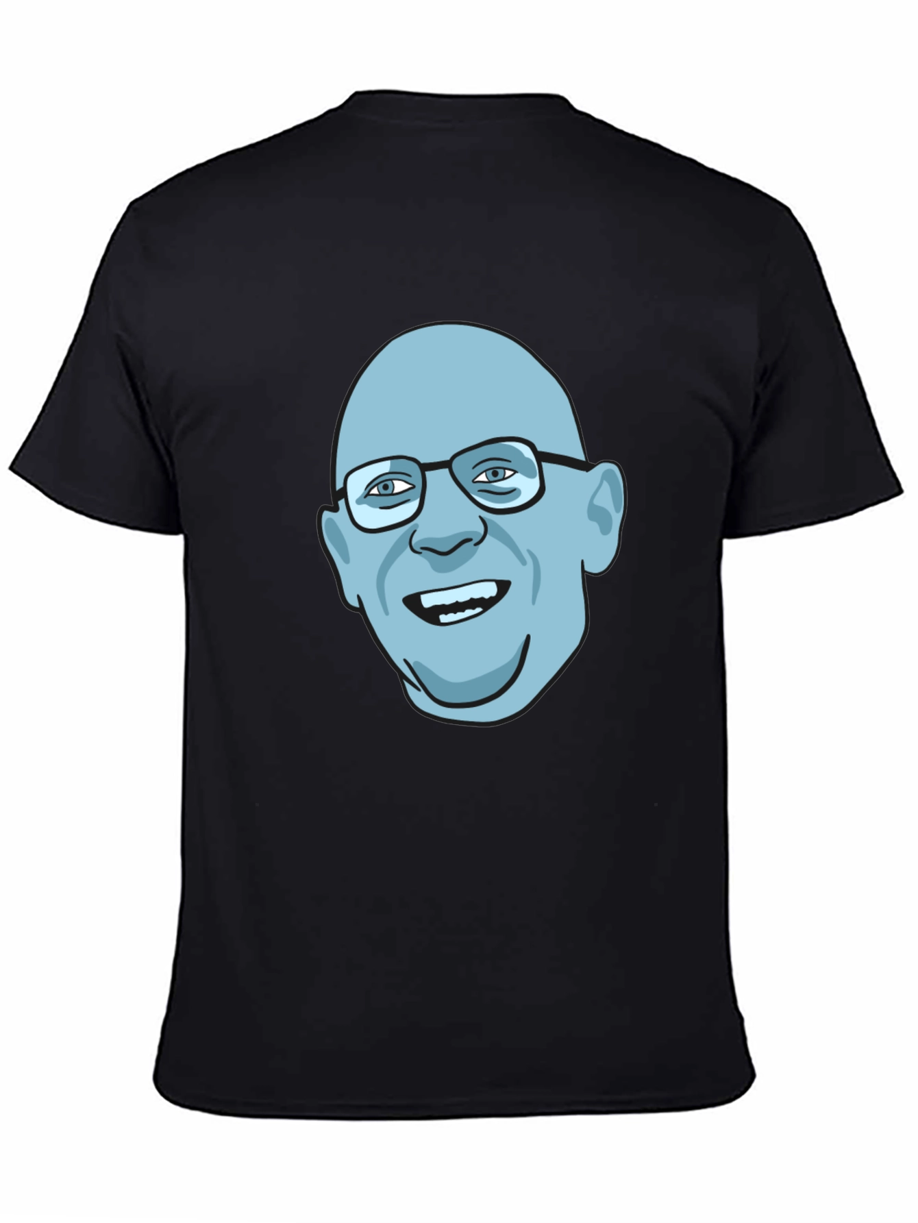 Bald Guy Graphic Tee - Unique Design