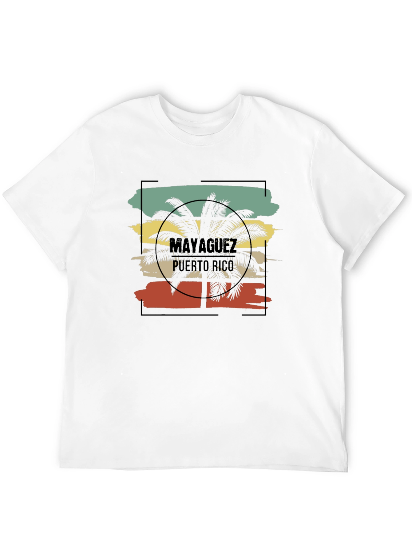 Mayaguez Puerto Rico Palm Tree Graphic Tee