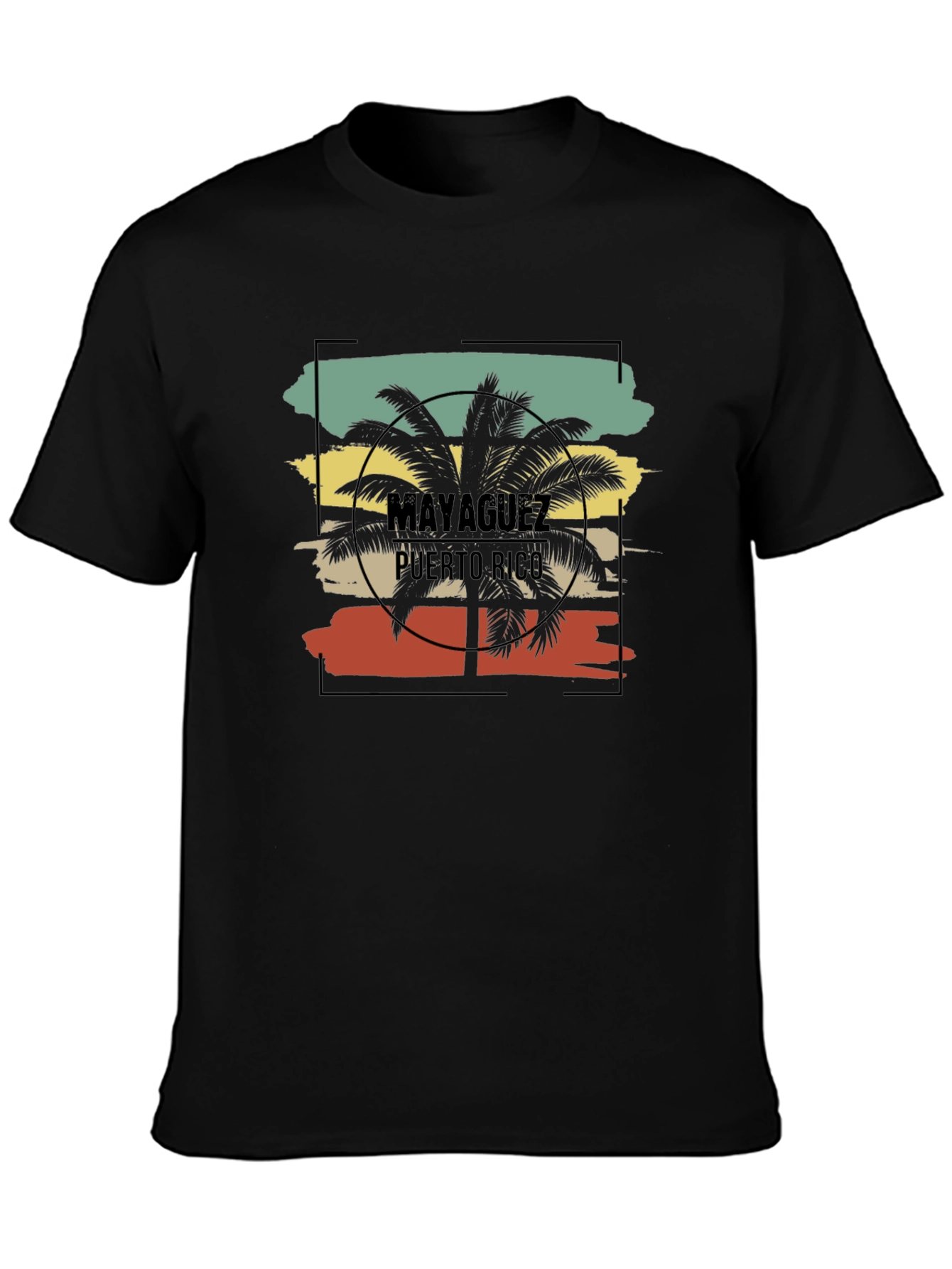 Mayaguez Puerto Rico Palm Tree Graphic Tee
