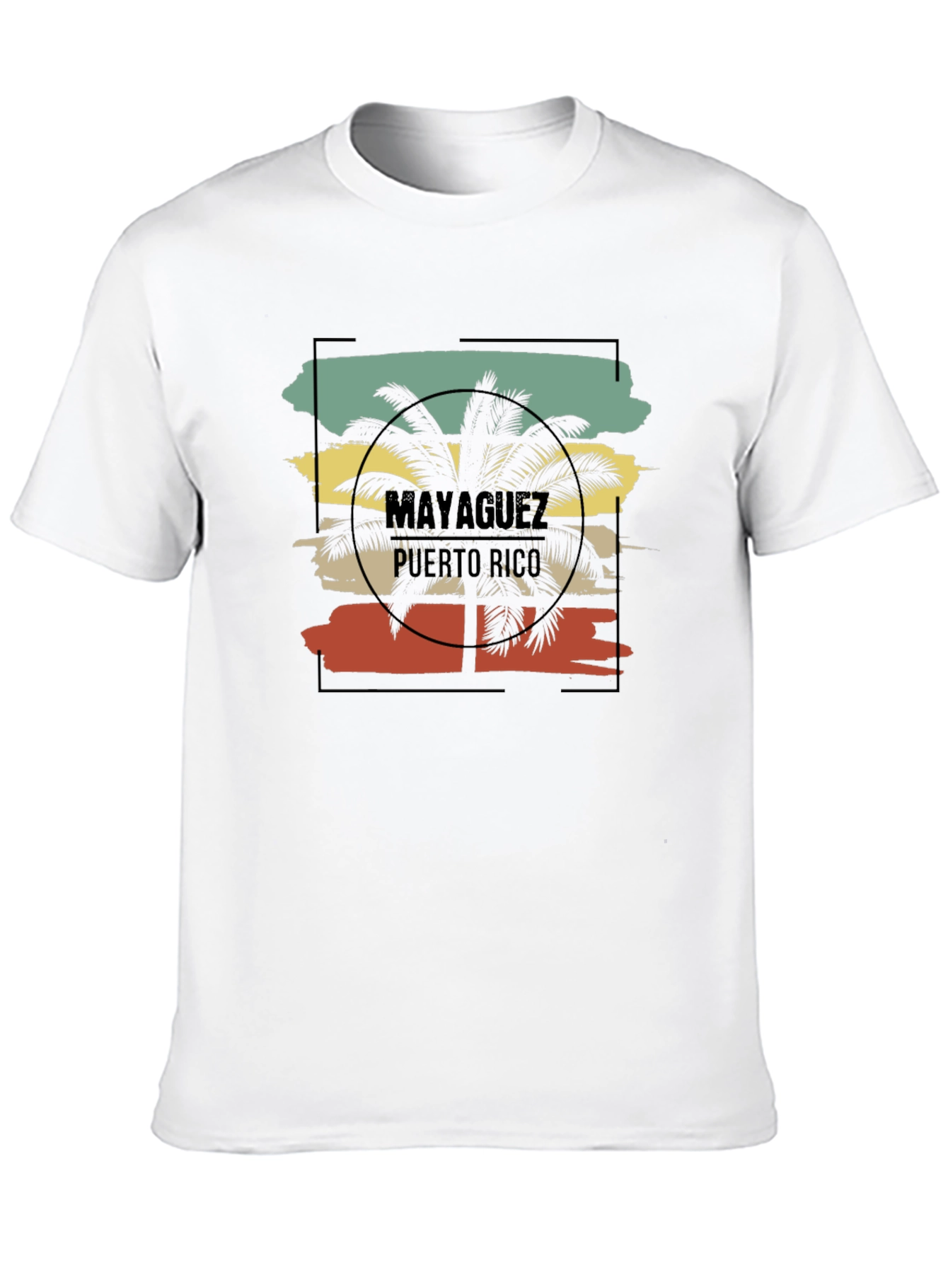 Mayaguez Puerto Rico Palm Tree Graphic Tee