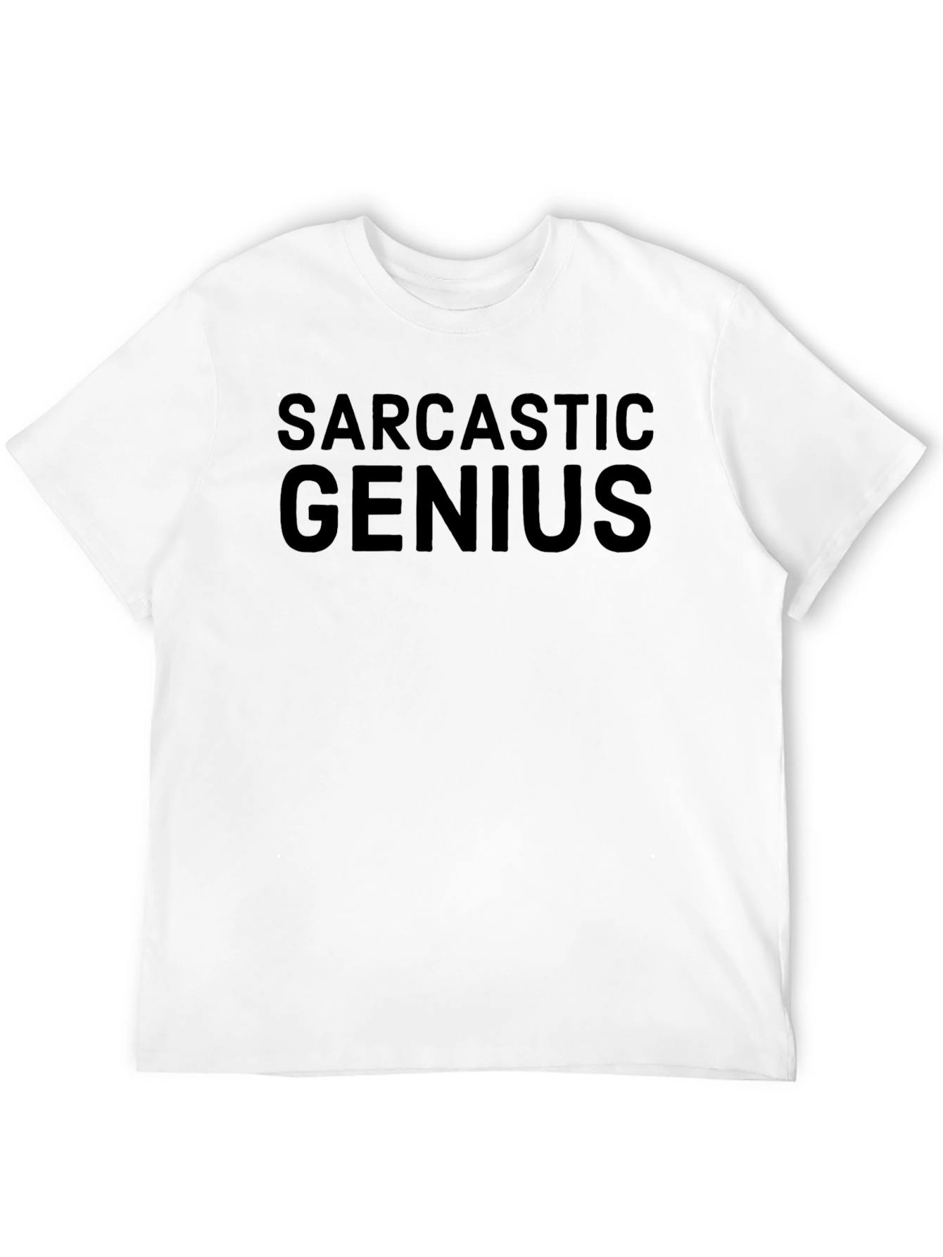 Sarcastic Genius Black T-Shirt