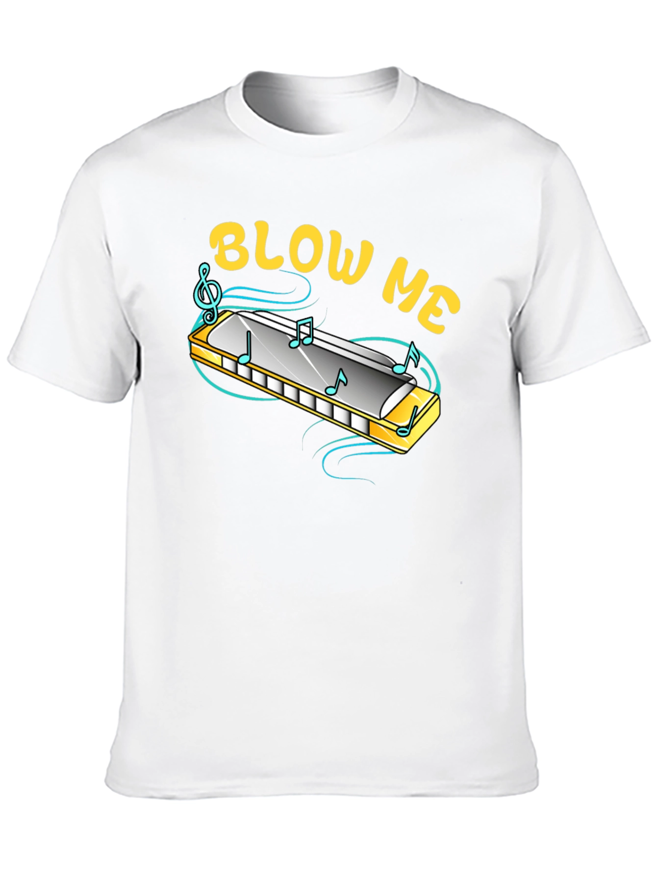 Blow Me Harmonica T-Shirt - Funny Music Tee
