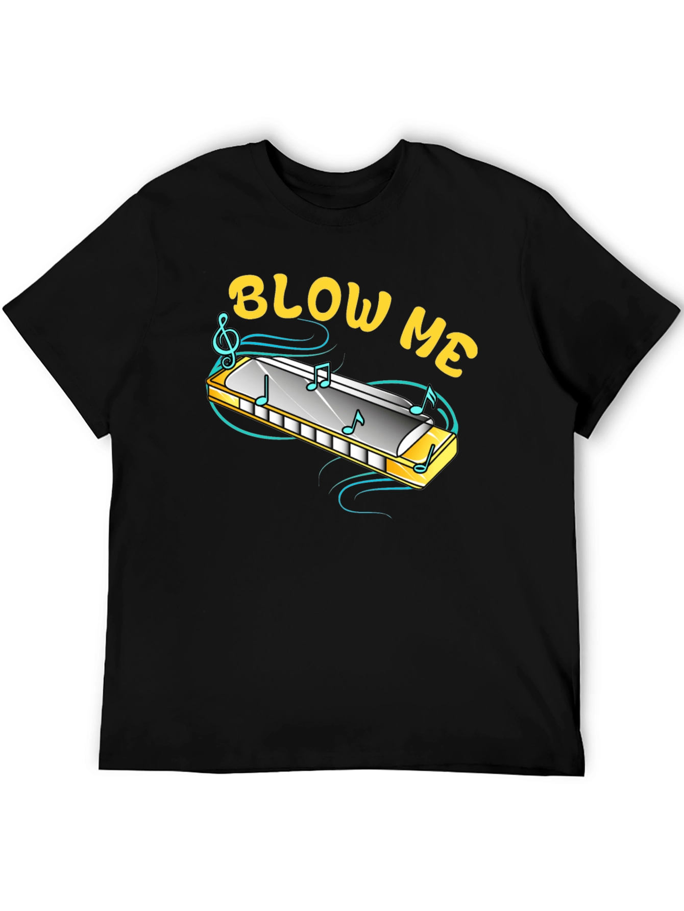 Blow Me Harmonica T-Shirt - Funny Music Tee