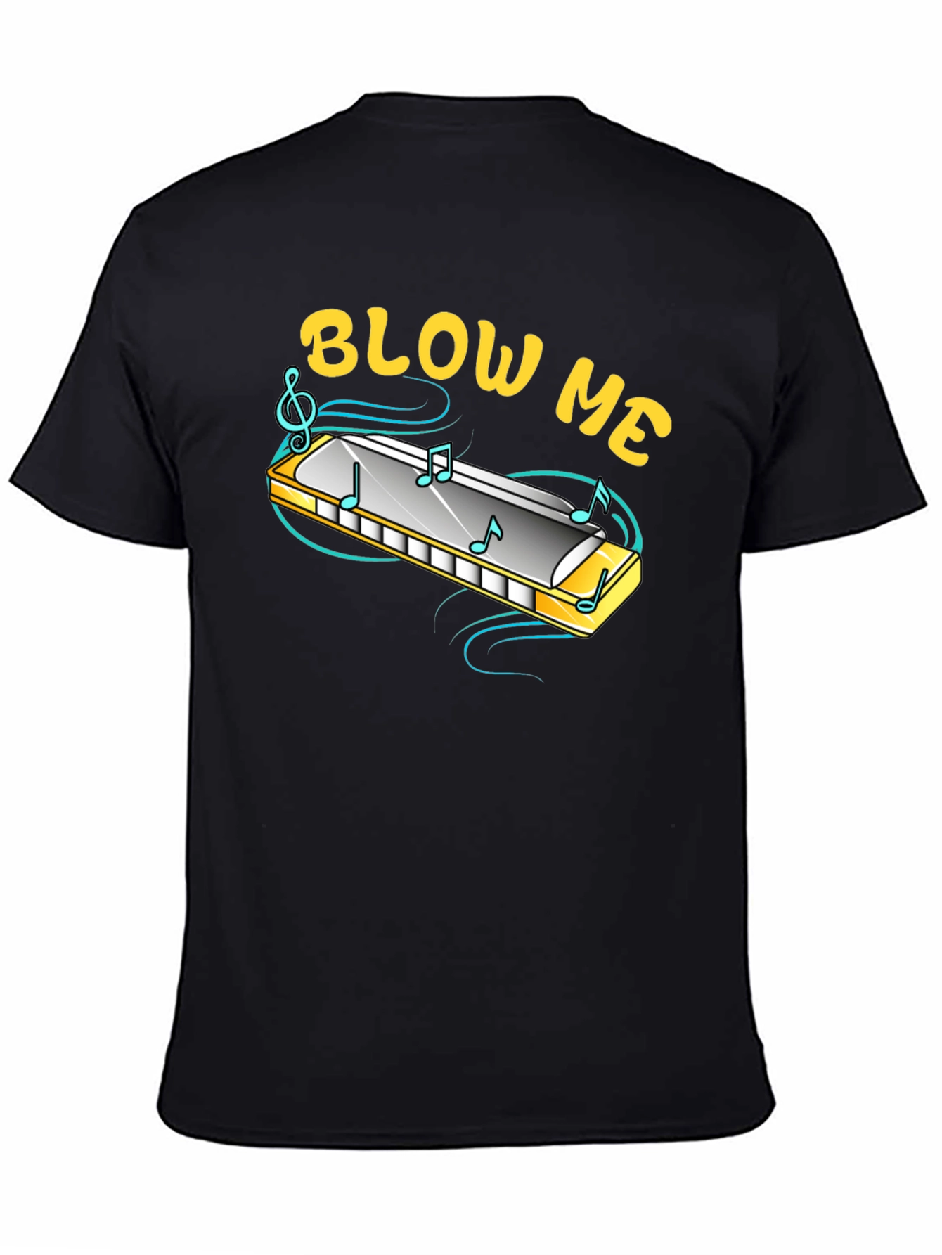 Blow Me Harmonica T-Shirt - Funny Music Tee