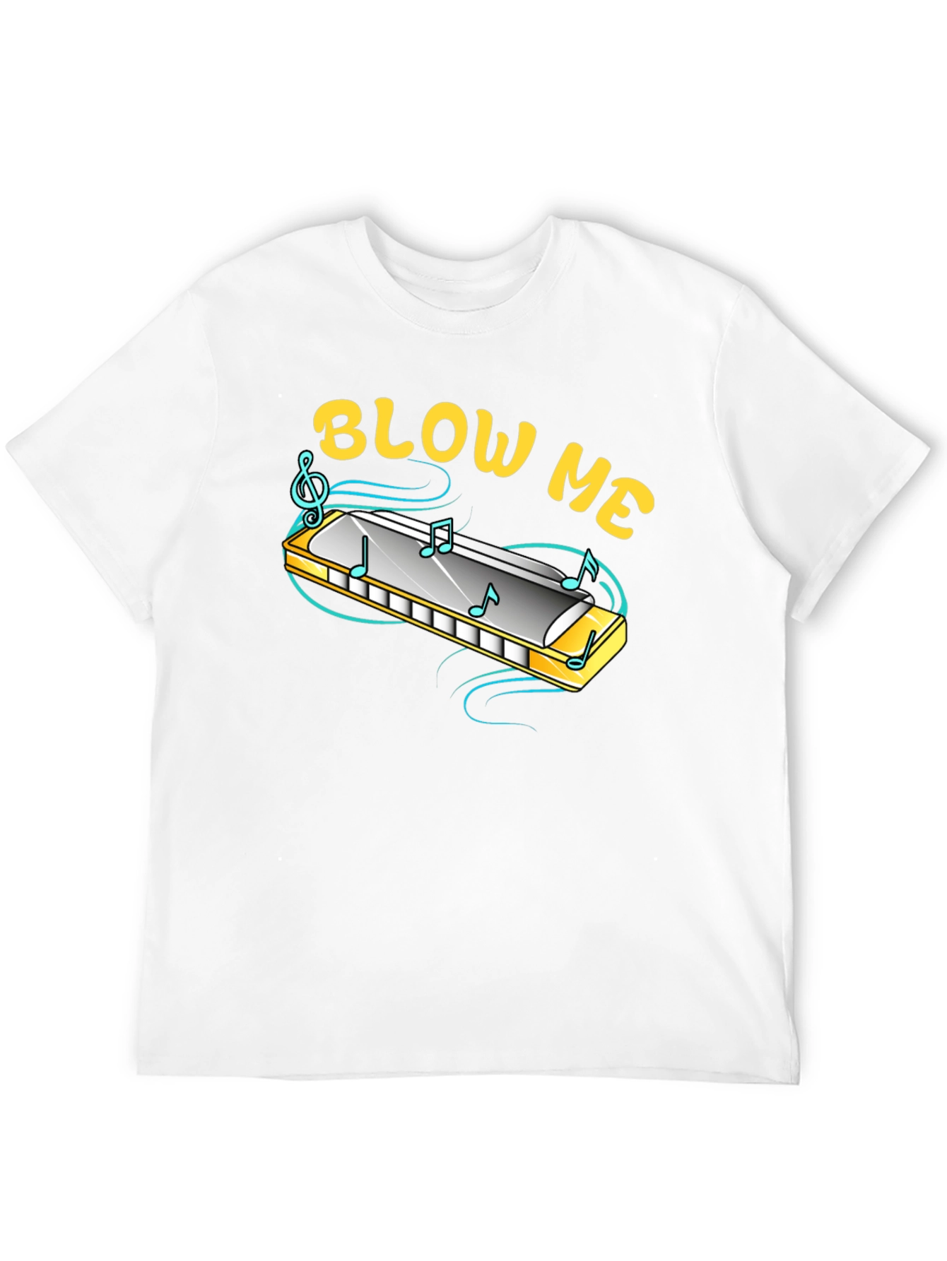 Blow Me Harmonica T-Shirt - Funny Music Tee