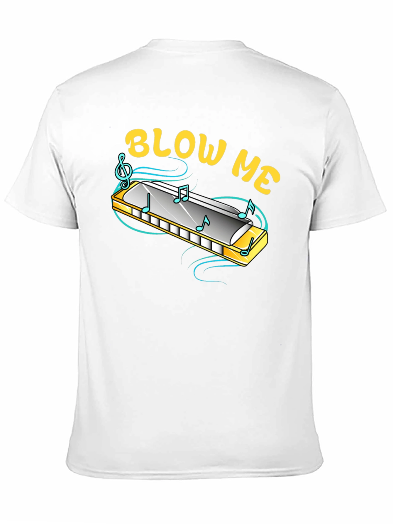 Blow Me Harmonica T-Shirt - Funny Music Tee