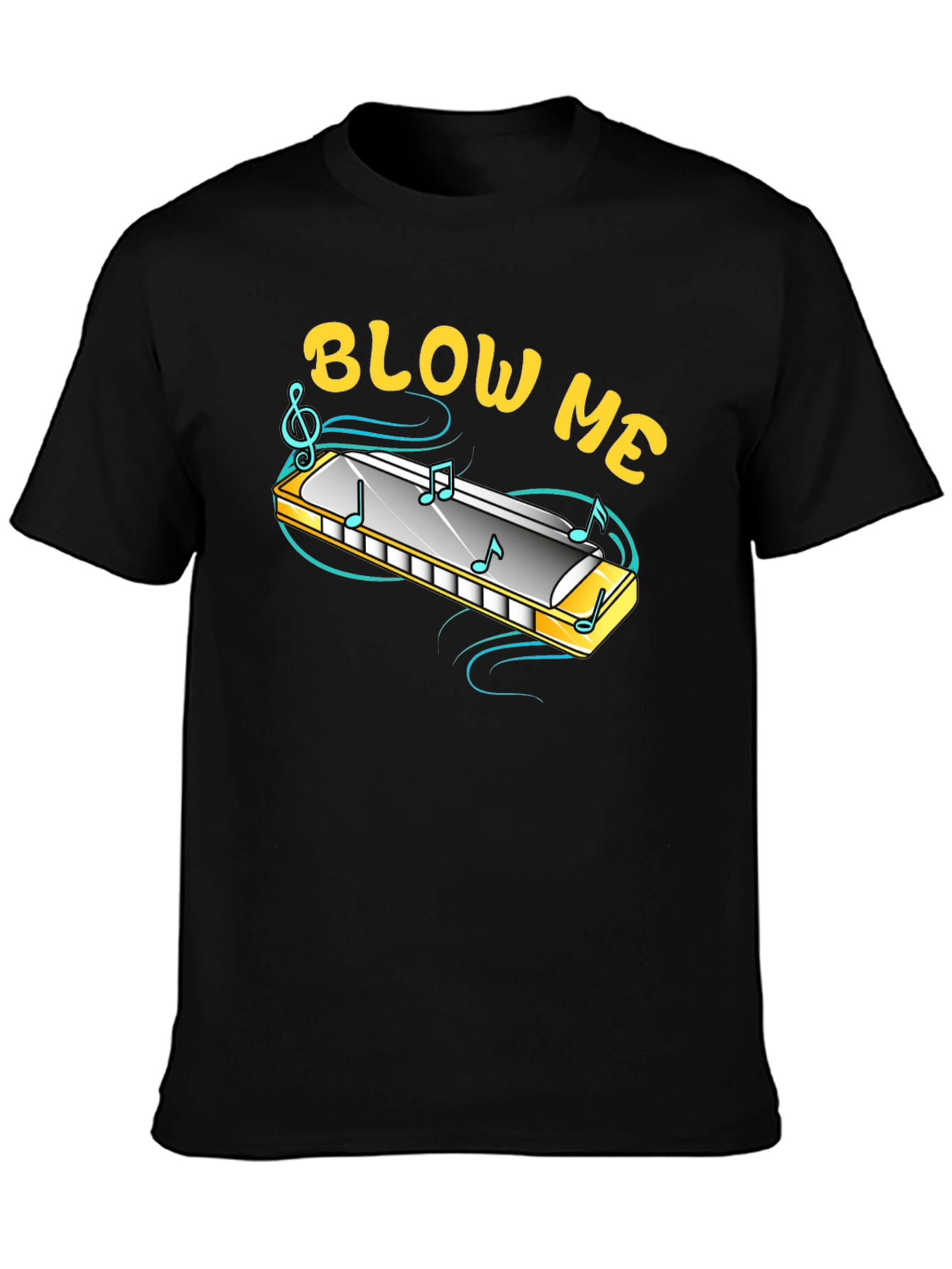 Blow Me Harmonica T-Shirt - Funny Music Tee