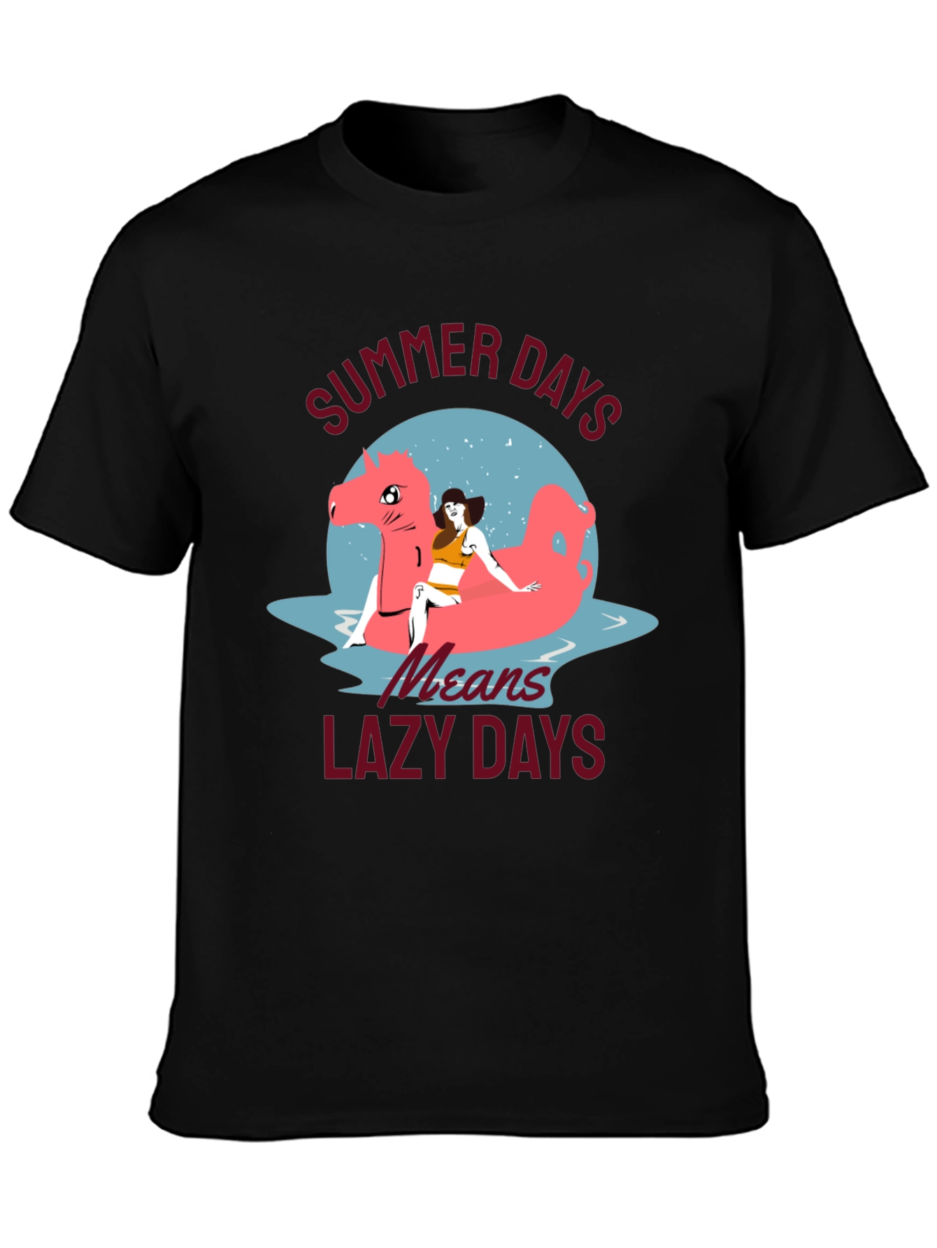 Summer Days T-Shirt with Lazy Days Design