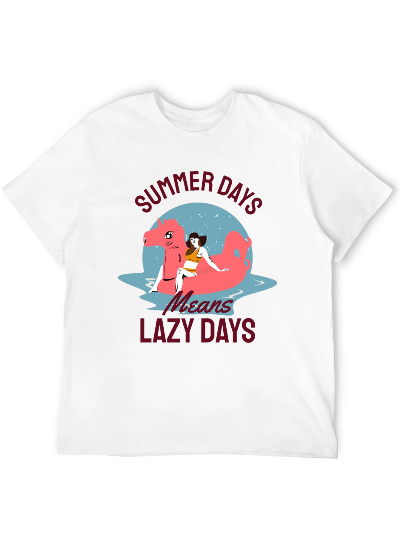 Summer Days T-Shirt with Lazy Days Design
