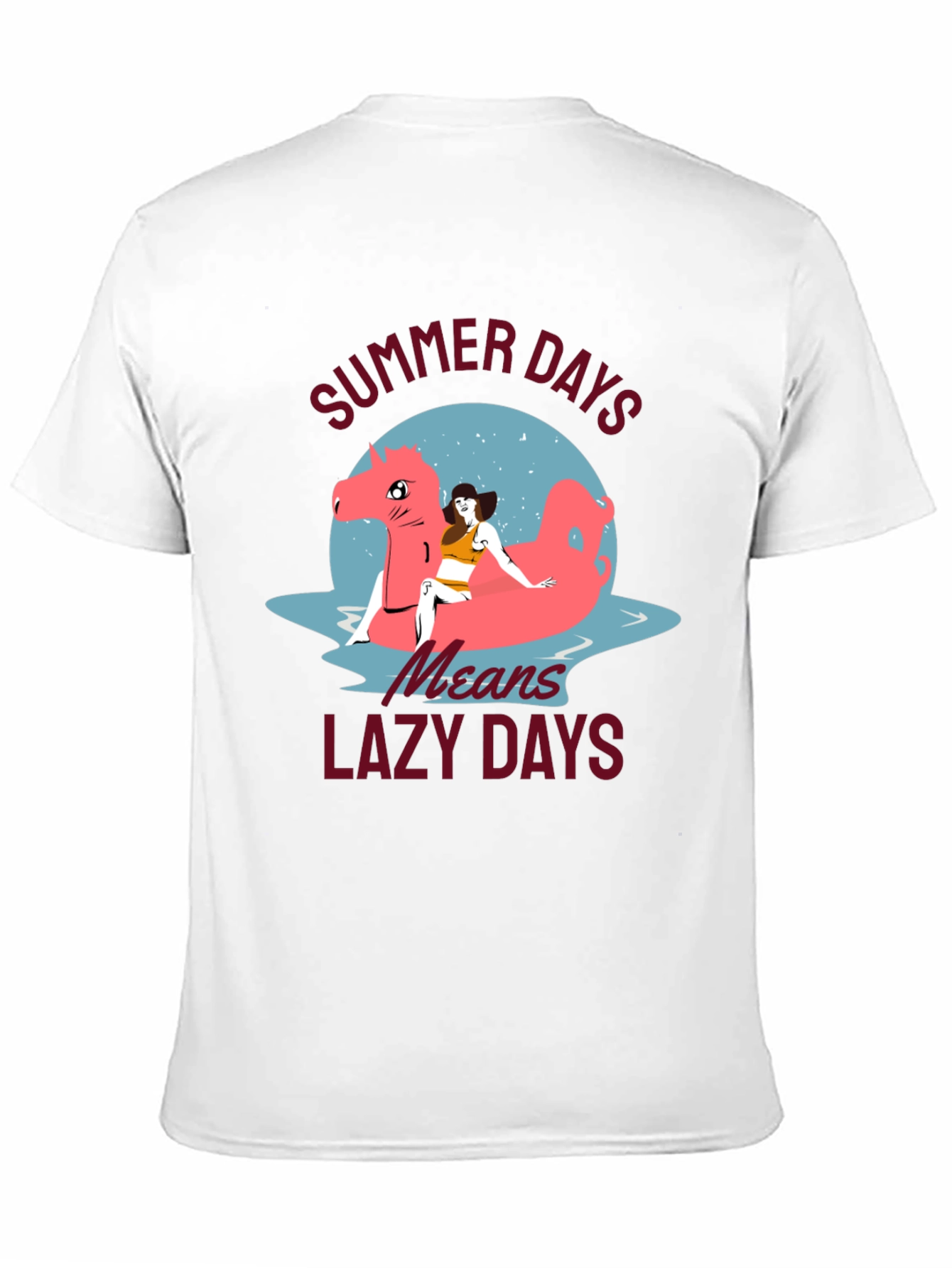 Summer Days T-Shirt with Lazy Days Design