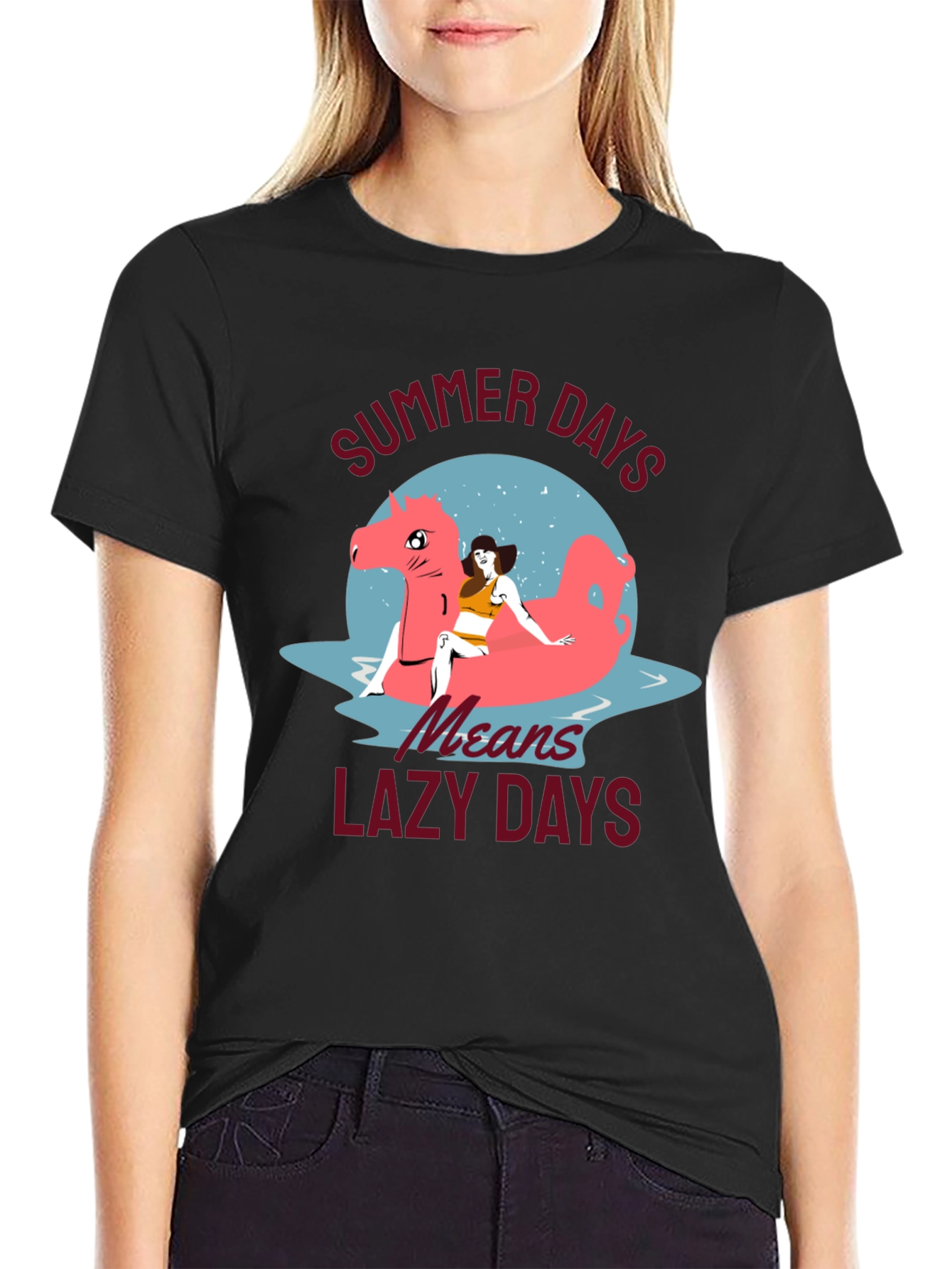 Summer Days T-Shirt with Lazy Days Design