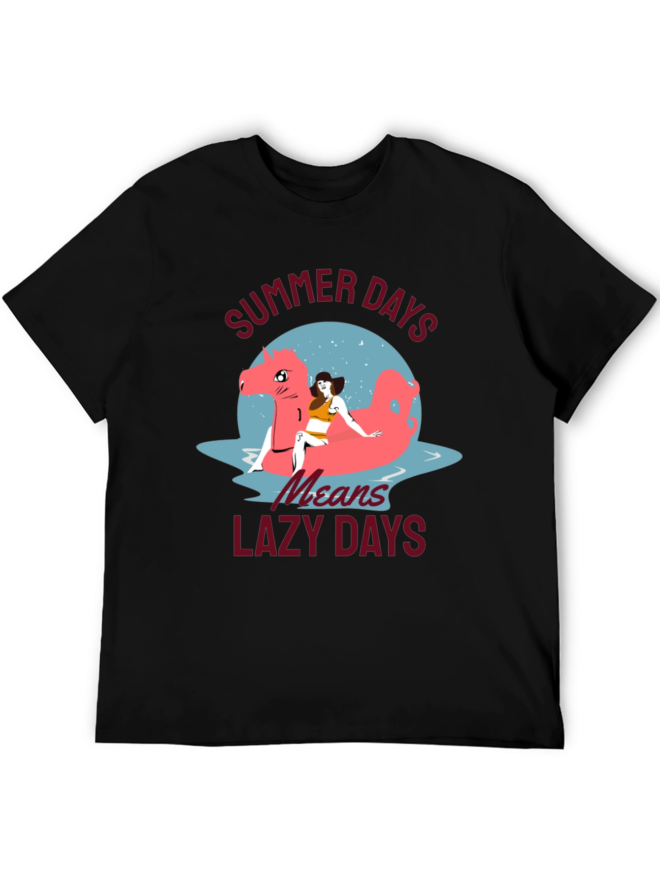 Summer Days T-Shirt with Lazy Days Design