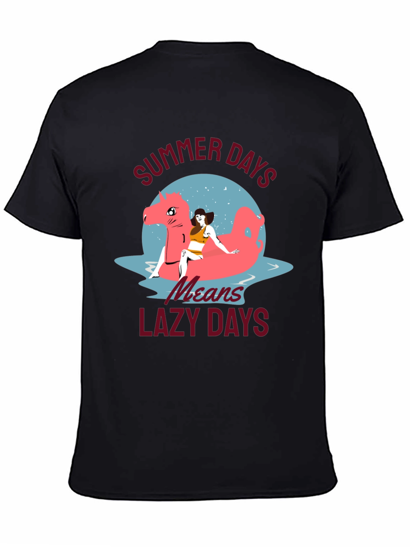 Summer Days T-Shirt with Lazy Days Design