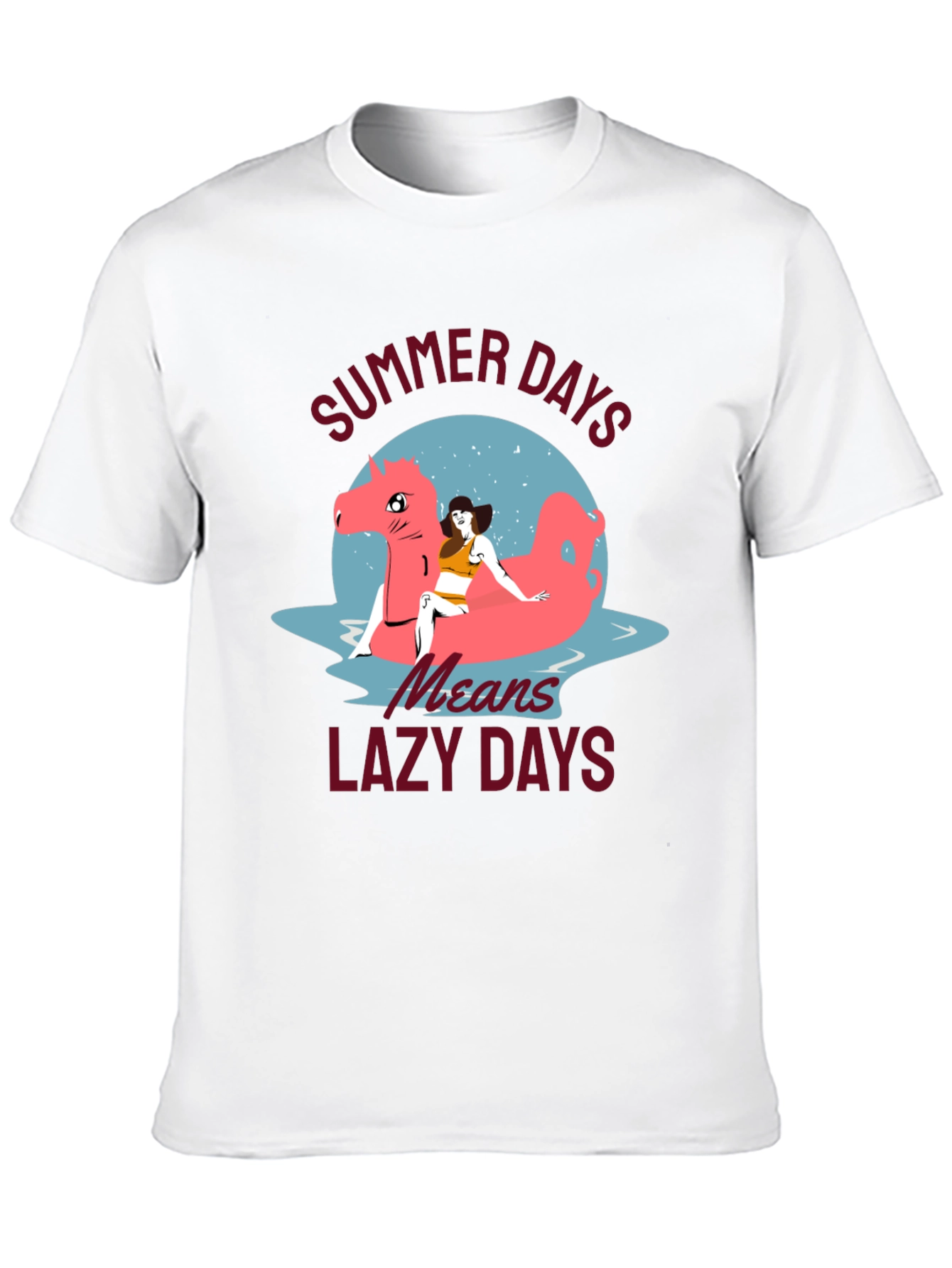 Summer Days T-Shirt with Lazy Days Design