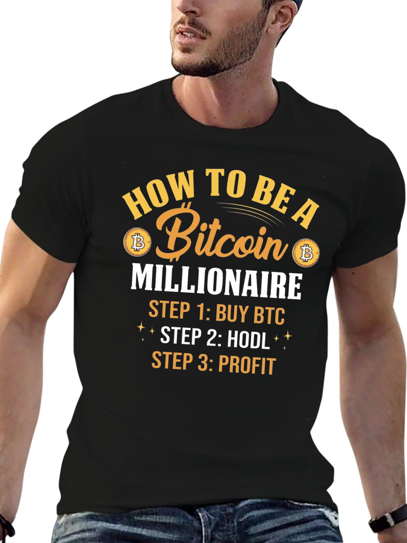 Bitcoin Millionaire T-Shirt - Crypto HODL Tee